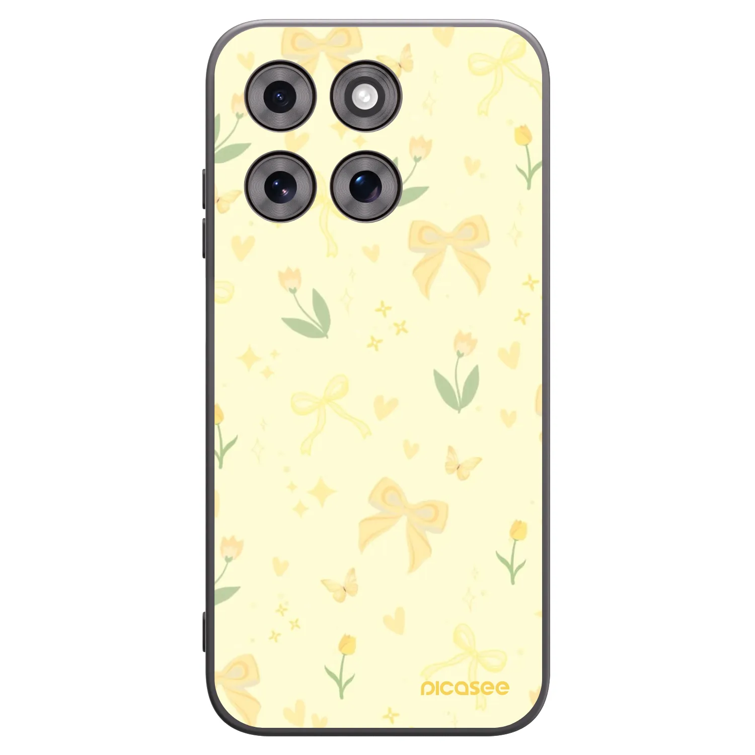 Picasee husă neagră din silicon pentru Motorola Moto G77 - Honey Blossom