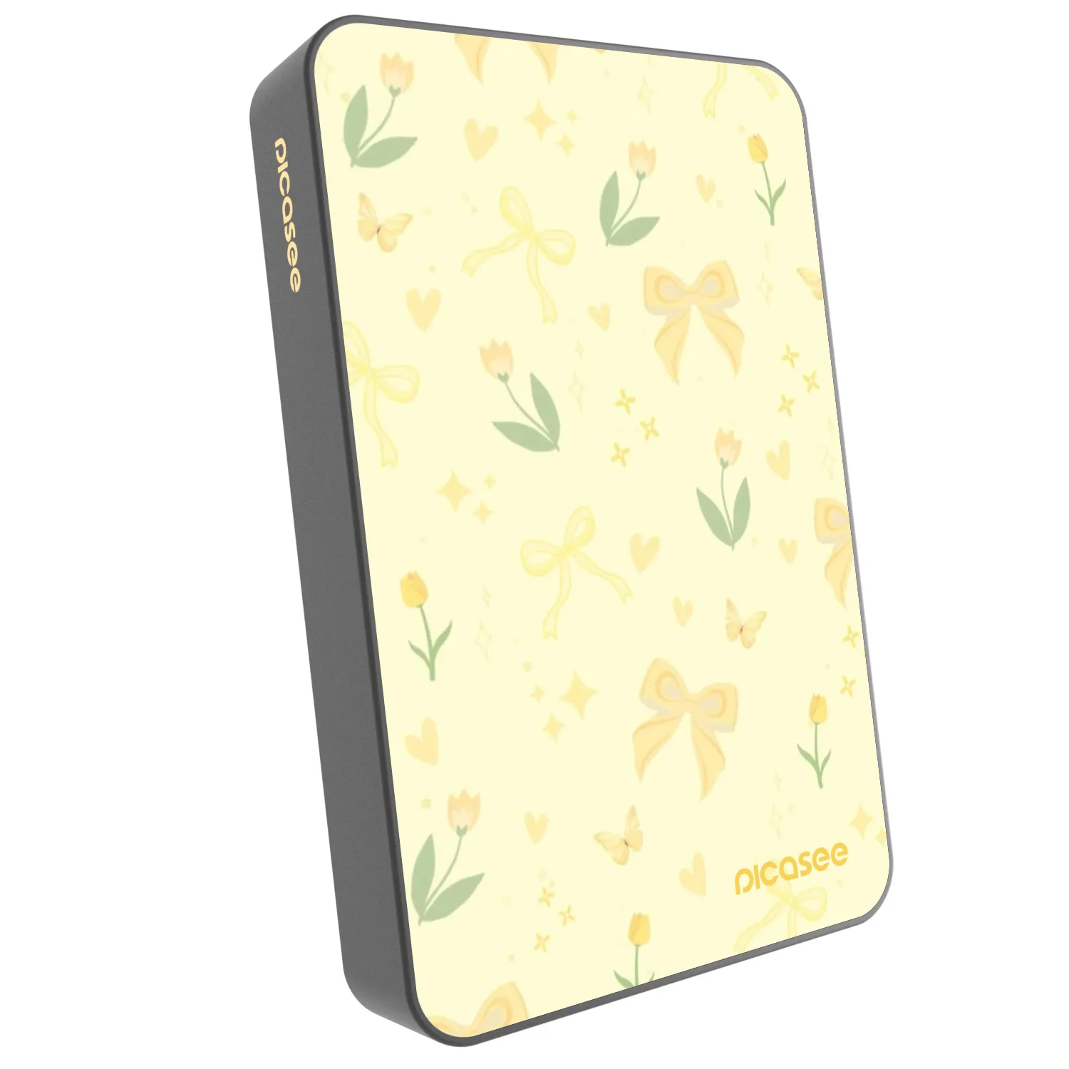 Picasee Powerbank cu MagSafe 10 000 mAh Gri - Honey Blossom