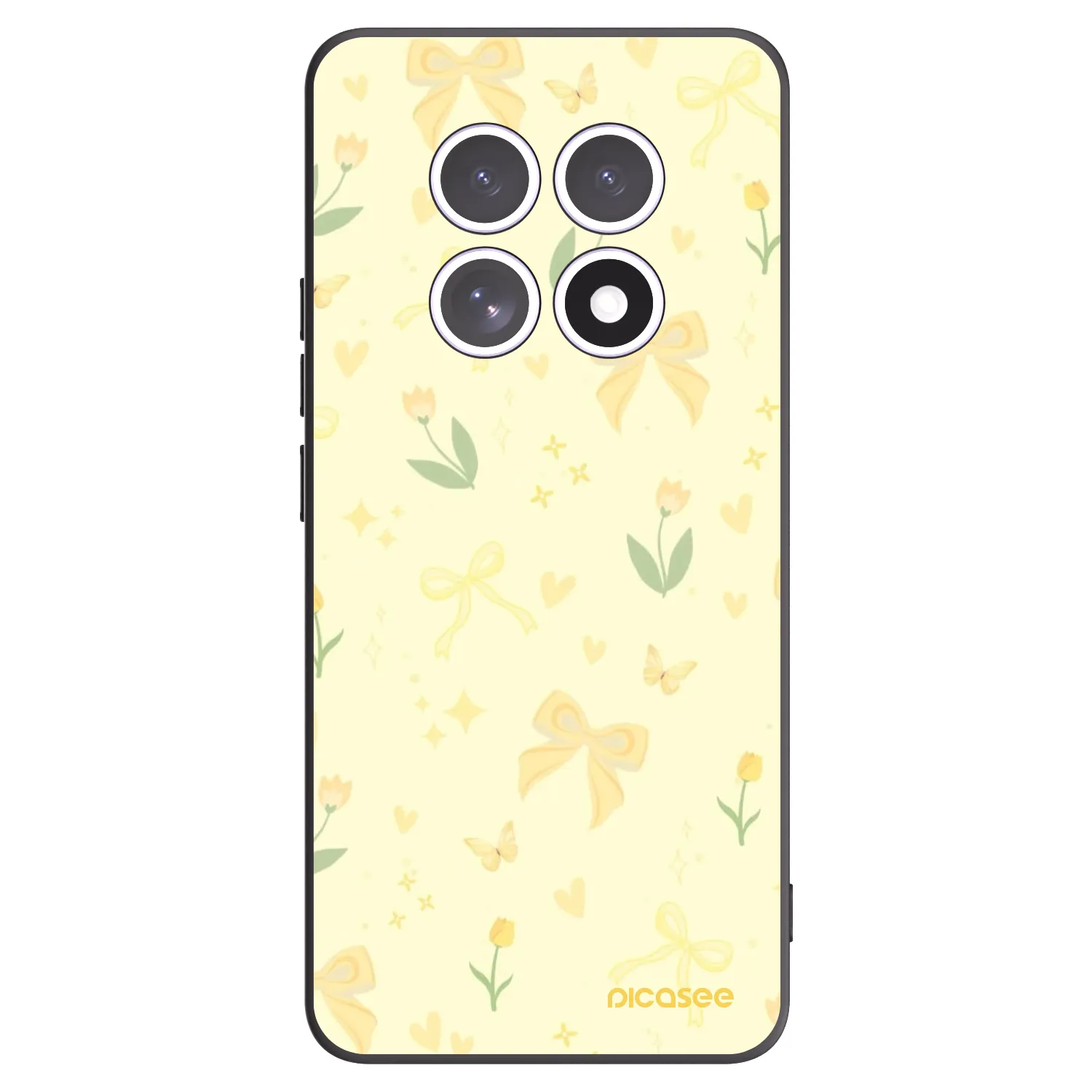 Picasee husă neagră din silicon pentru Xiaomi Redmi Note 15 5G - Honey Blossom
