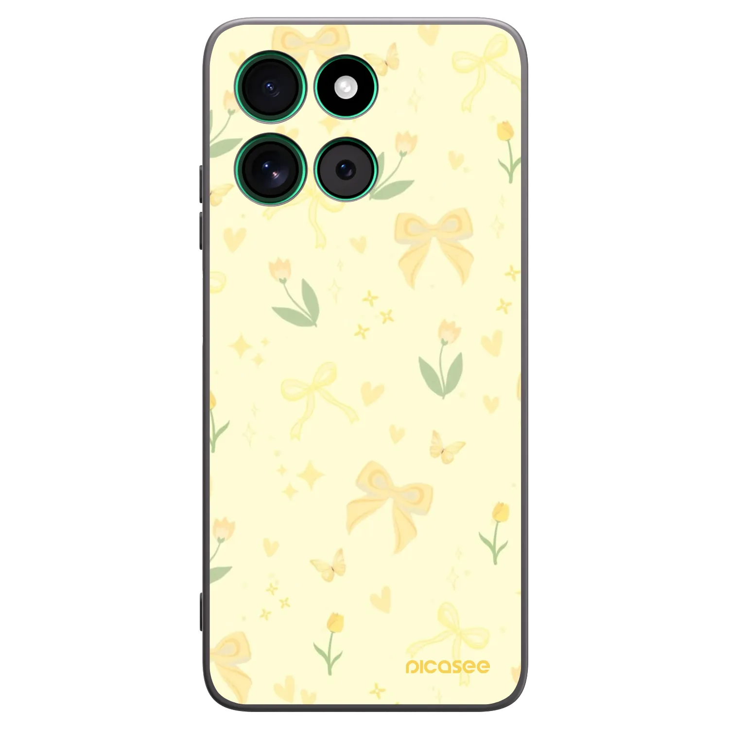 Picasee husă neagră din silicon pentru Motorola Moto G57 Power - Honey Blossom