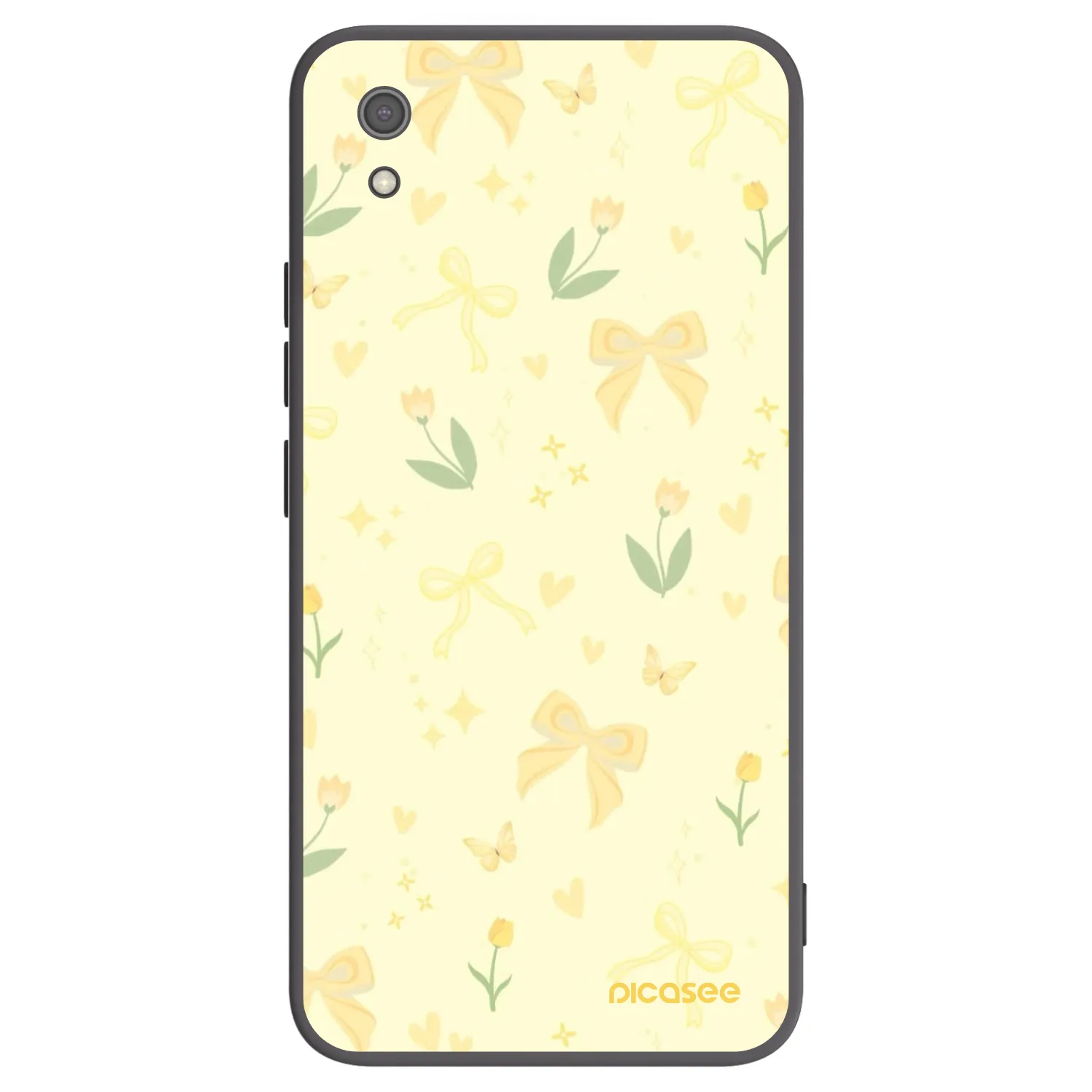 Picasee husă neagră din silicon pentru Xiaomi Redmi 7A - Honey Blossom