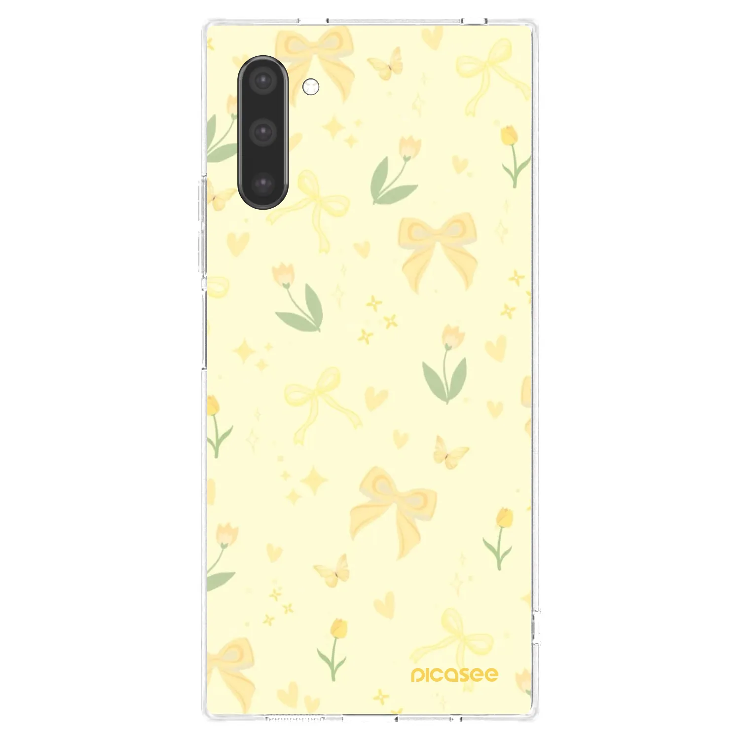 Picasee husă transparentă din silicon pentru Samsung Galaxy Note 10 N970F - Honey Blossom