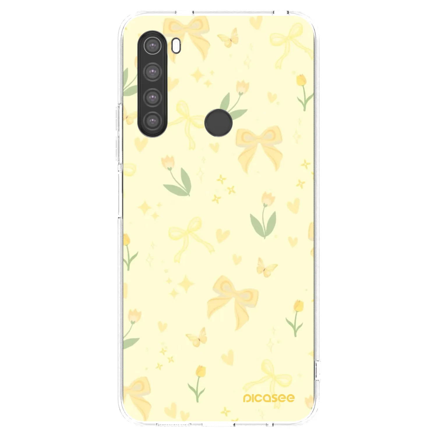 Picasee husă transparentă din silicon pentru Xiaomi Redmi Note 8 - Honey Blossom
