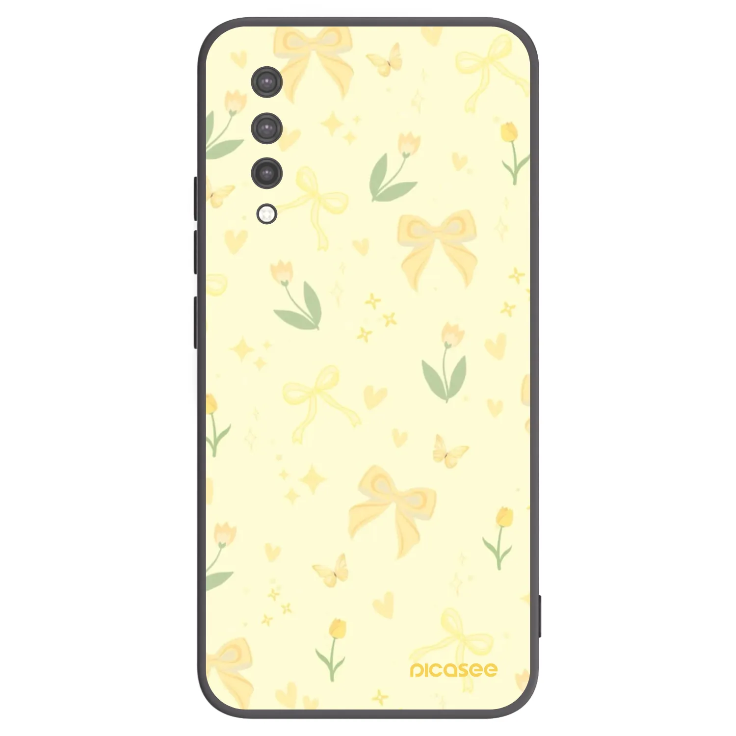 Picasee husă neagră din silicon pentru Xiaomi Mi 9 Lite - Honey Blossom