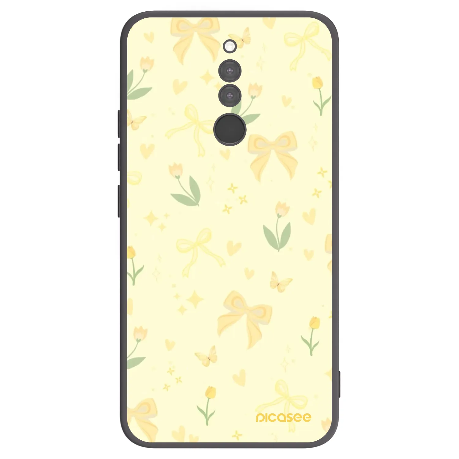 Picasee husă neagră din silicon pentru Xiaomi Redmi 8 - Honey Blossom