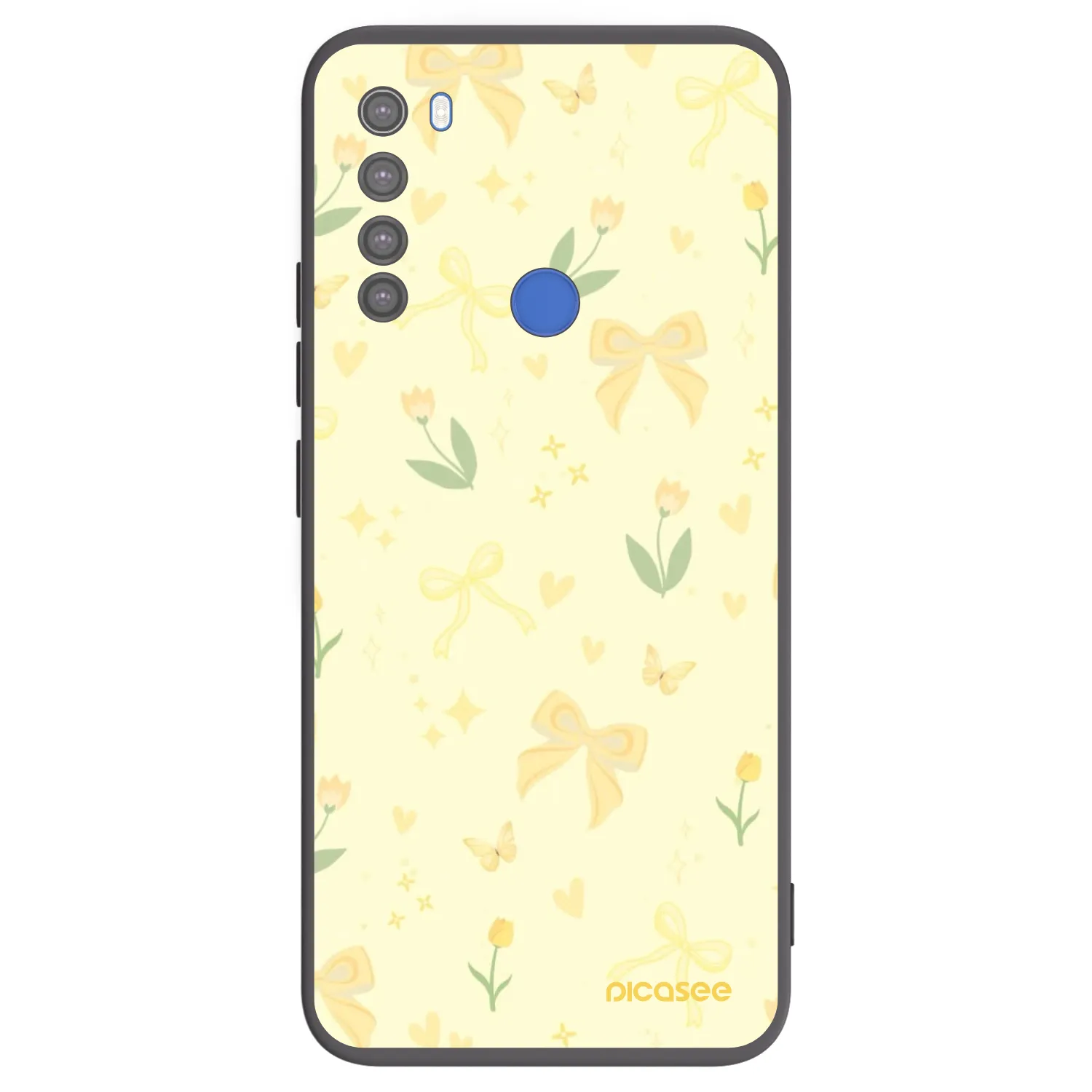 Picasee husă neagră din silicon pentru Xiaomi Redmi Note 8T - Honey Blossom