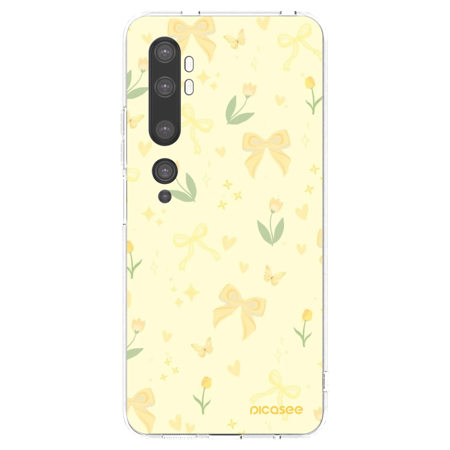 Picasee husă transparentă din silicon pentru Xiaomi Mi Note 10 (Pro) - Honey Blossom