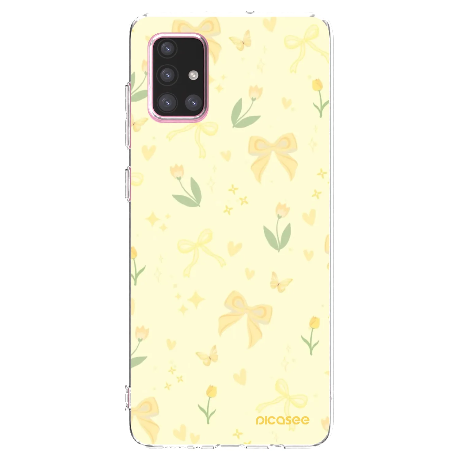 Picasee husă transparentă din silicon pentru Samsung Galaxy A71 A715F - Honey Blossom