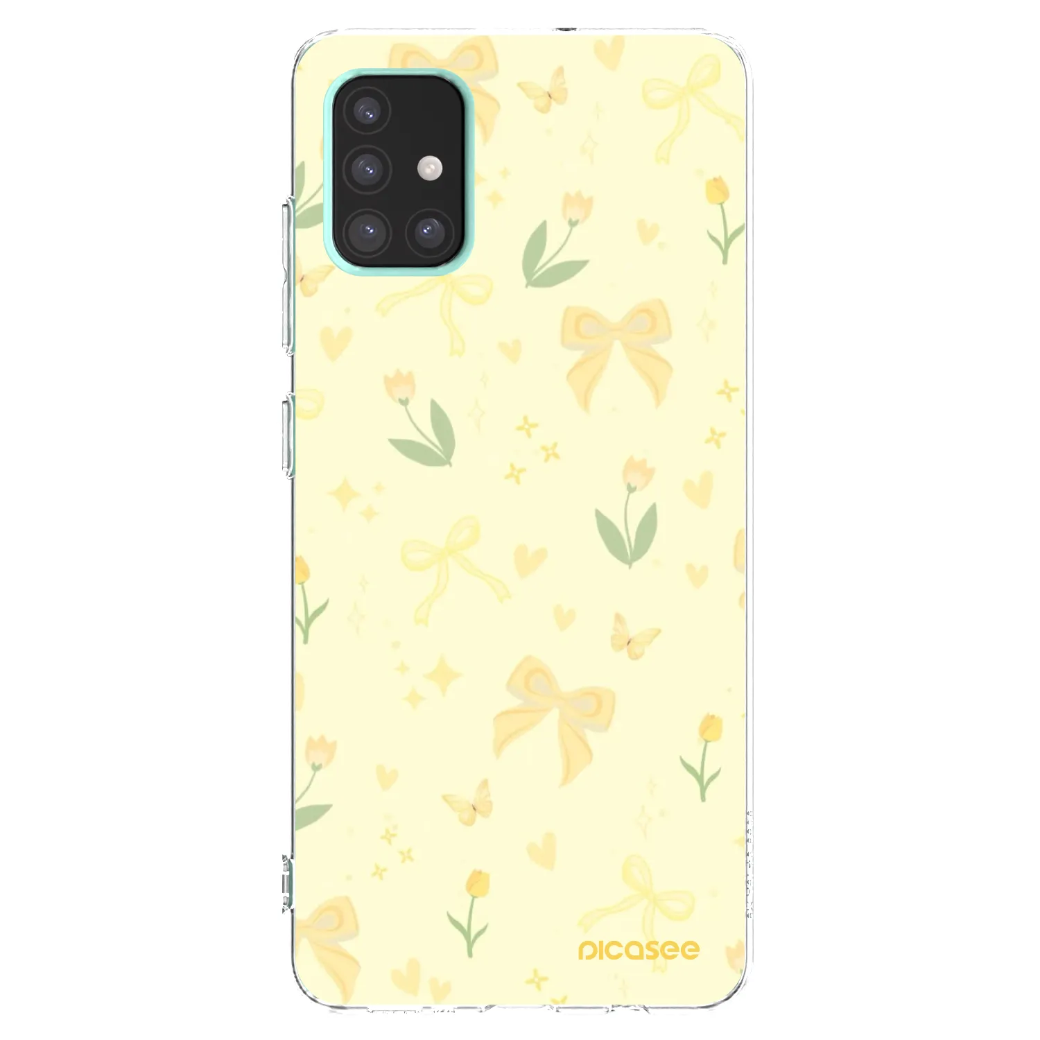 Picasee husă transparentă din silicon pentru Samsung Galaxy A51 A515F - Honey Blossom