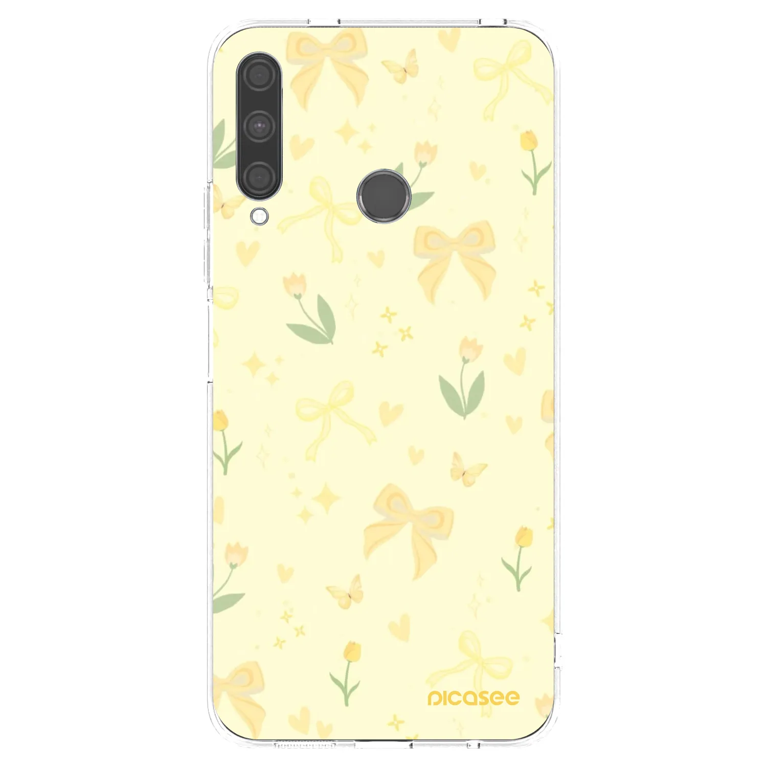 Picasee husă transparentă din silicon pentru Huawei P40 Lite E - Honey Blossom