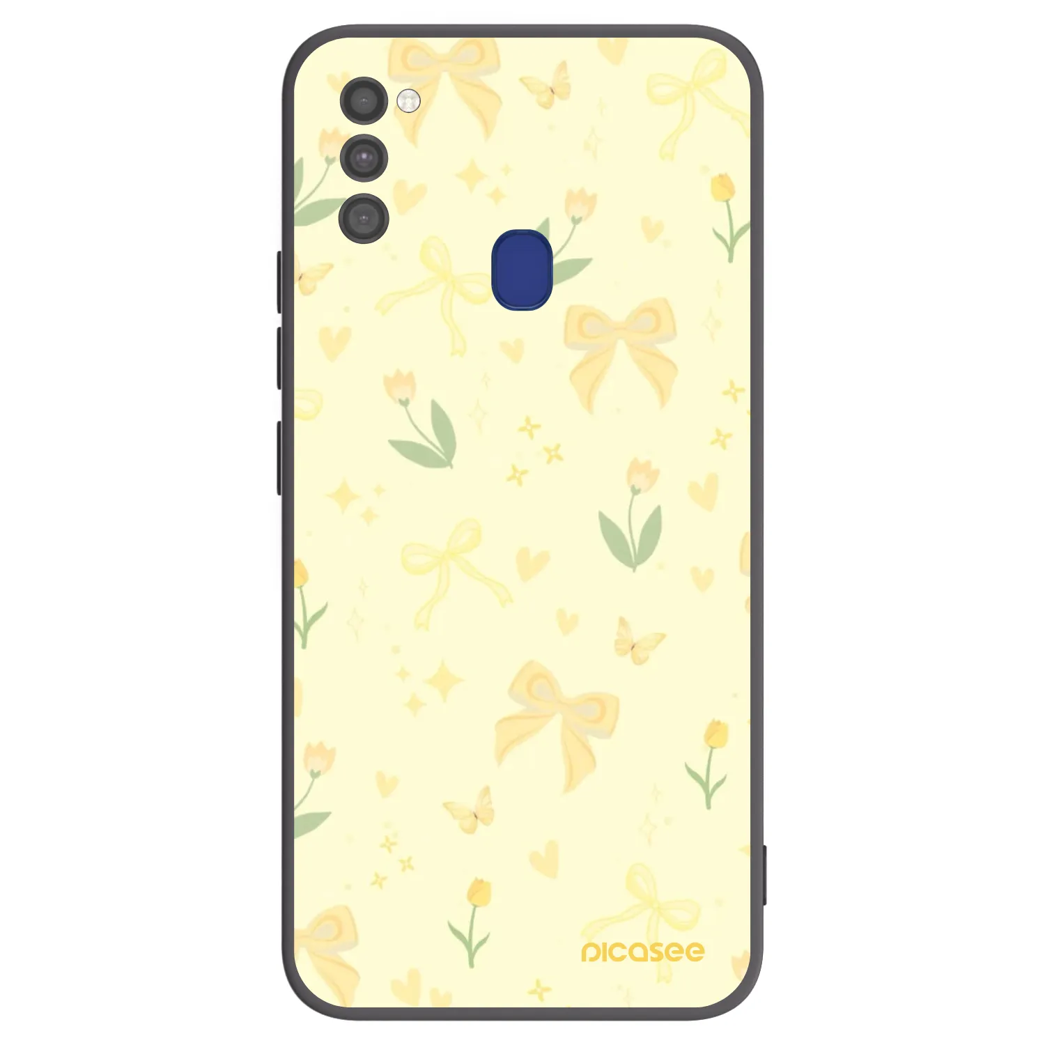 Picasee husă neagră din silicon pentru Samsung Galaxy M21 M215F - Honey Blossom