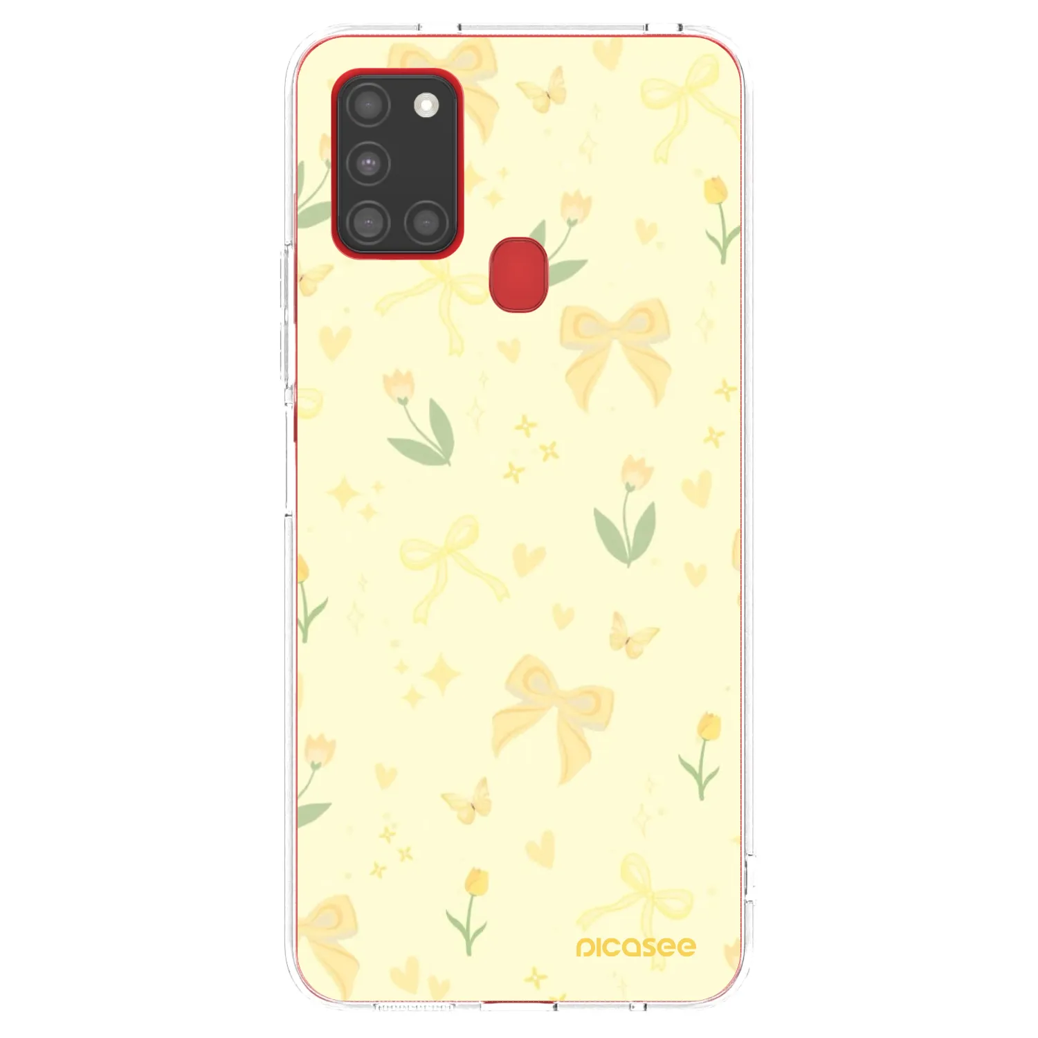 Picasee husă transparentă din silicon pentru Samsung Galaxy A21s - Honey Blossom