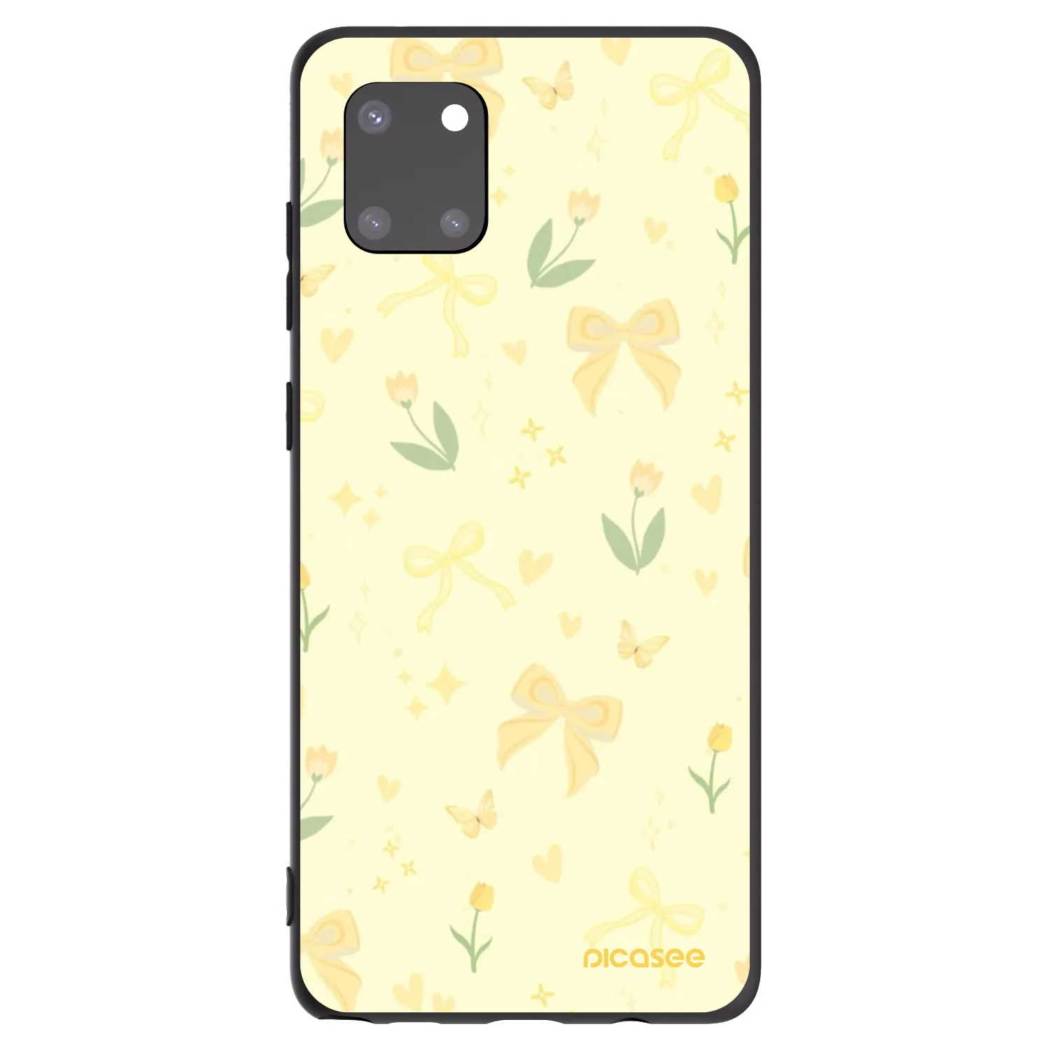 Picasee husă neagră din silicon pentru Samsung Galaxy Note 10 Lite N770F - Honey Blossom