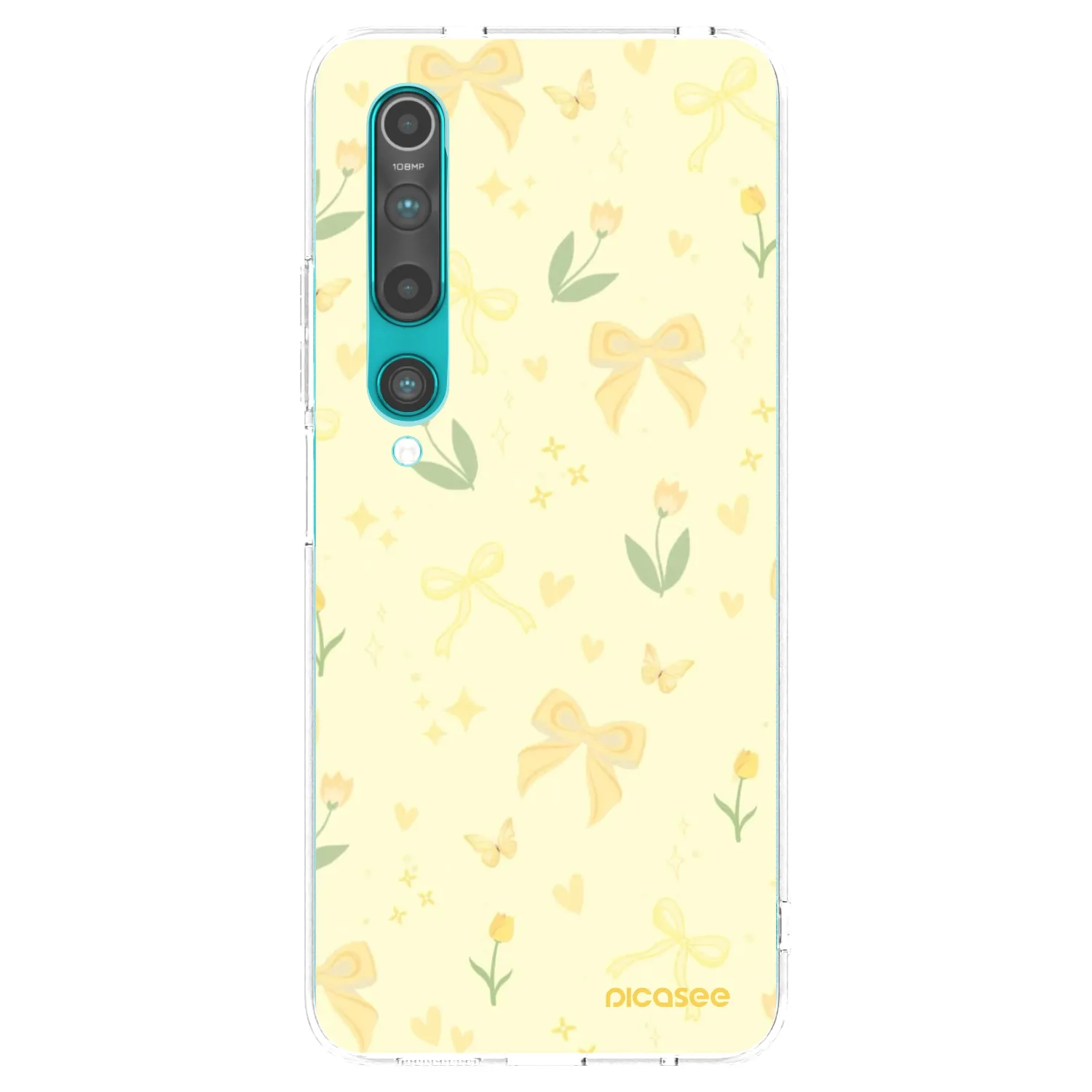 Picasee husă transparentă din silicon pentru Xiaomi Mi 10 - Honey Blossom