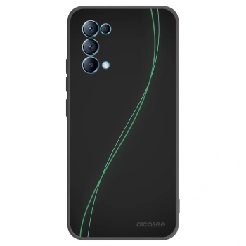 Picasee husă neagră din silicon pentru OPPO A16s - Be Different