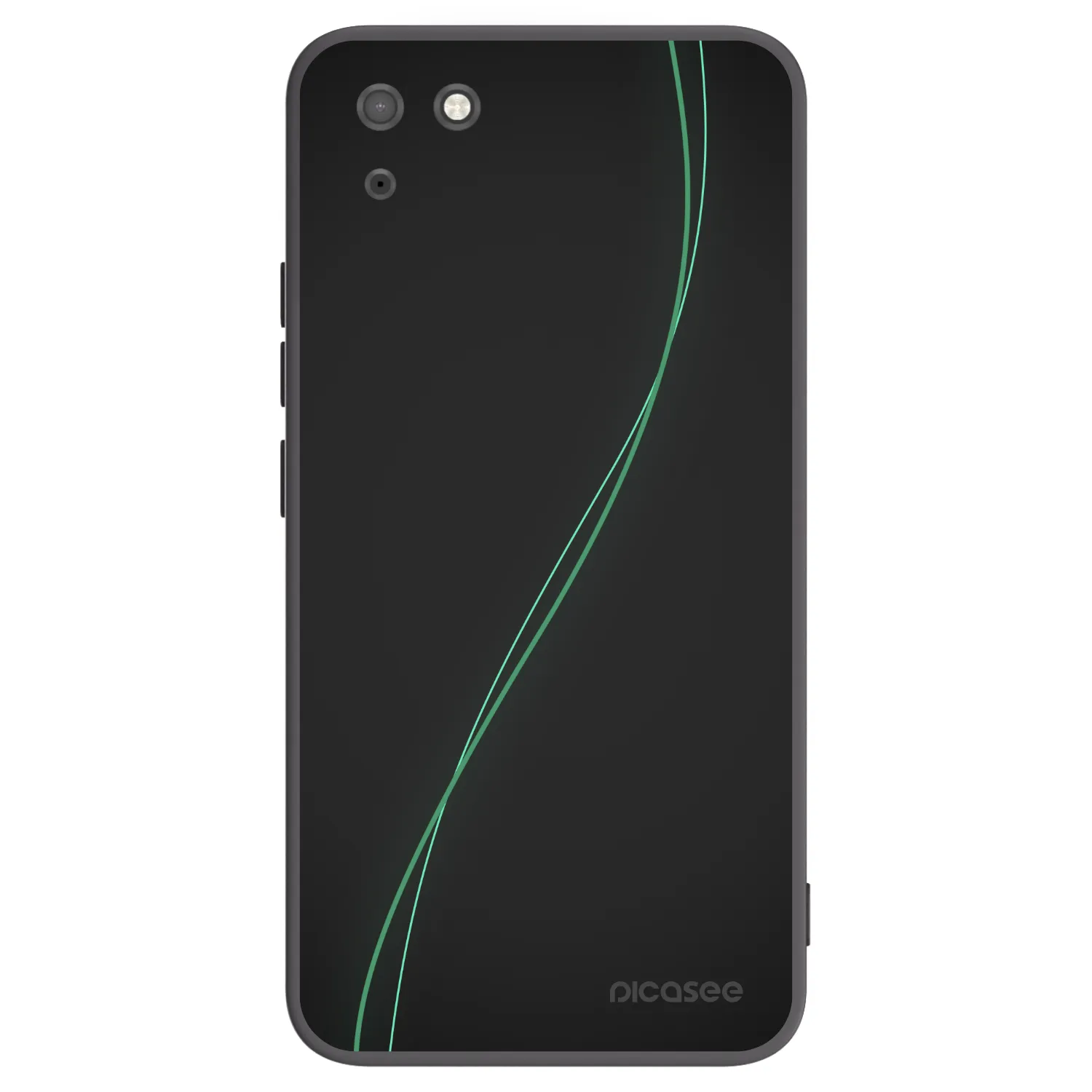 Picasee husă neagră din silicon pentru Huawei Y5P - Be Different