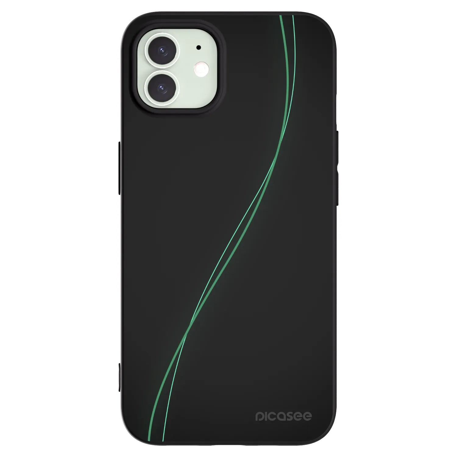 Picasee husă neagră din silicon pentru Apple iPhone 12 - Be Different