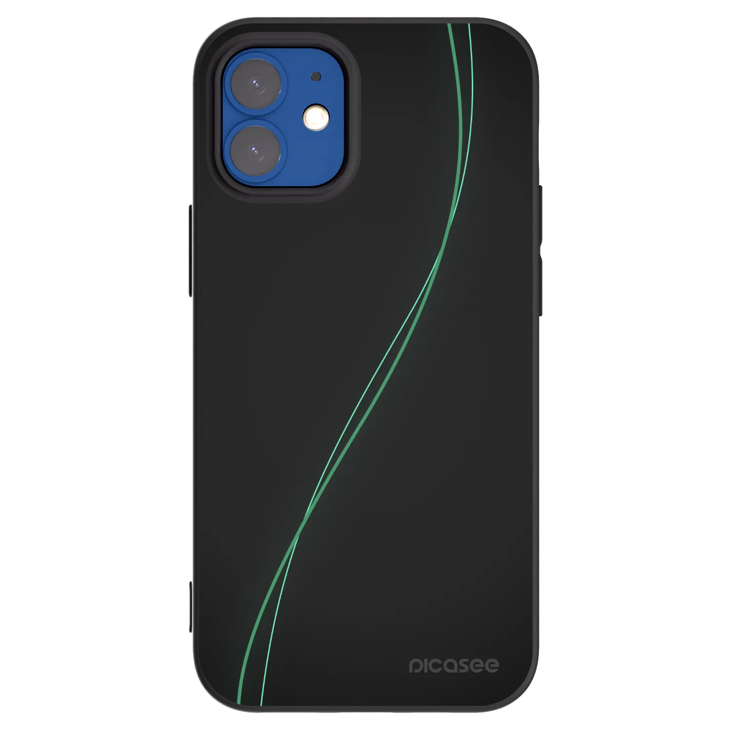 Picasee husă neagră din silicon pentru Apple iPhone 12 mini - Be Different