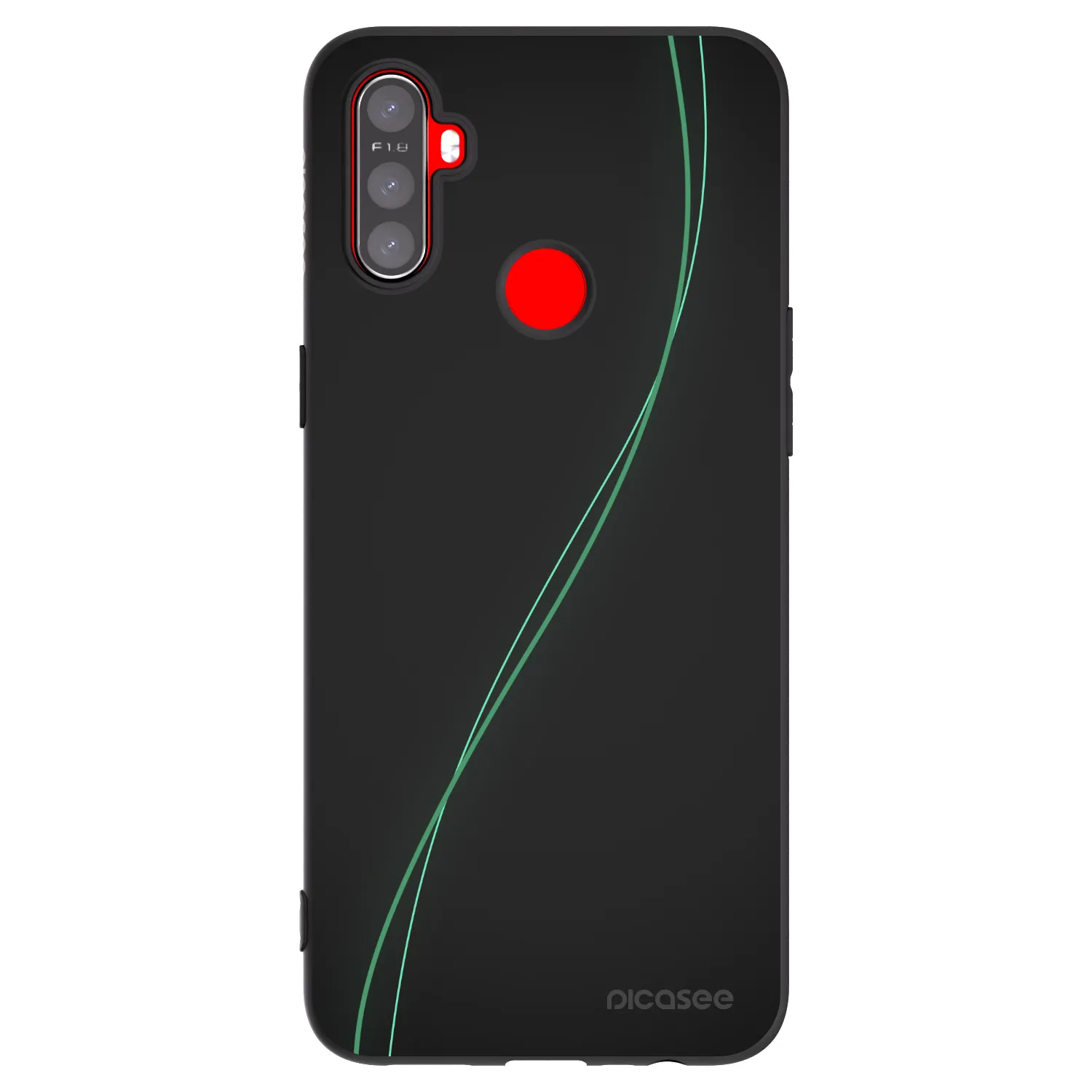 Picasee husă neagră din silicon pentru Realme C3 - Be Different