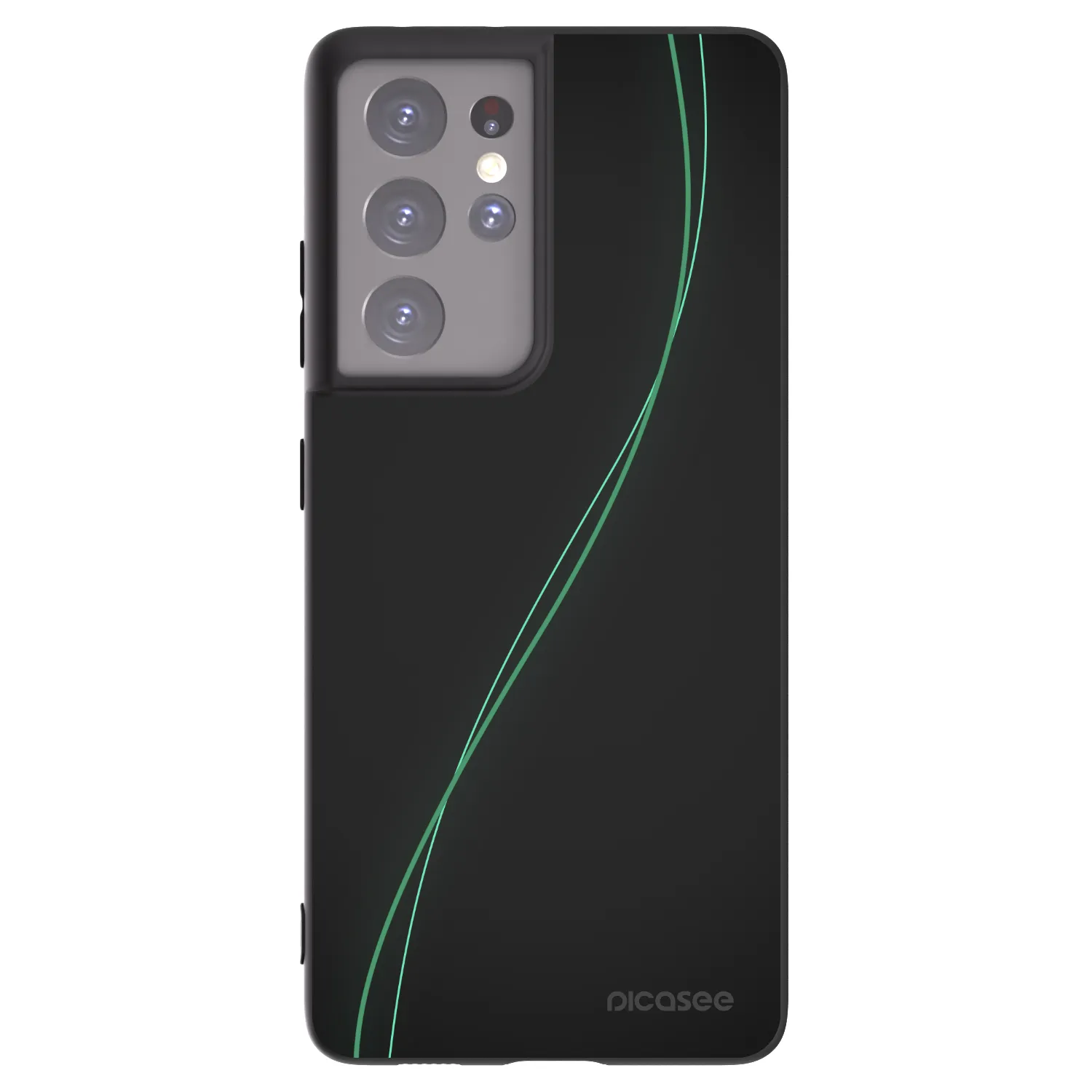 Picasee husă neagră din silicon pentru Samsung Galaxy S21 Ultra 5G G998B - Be Different
