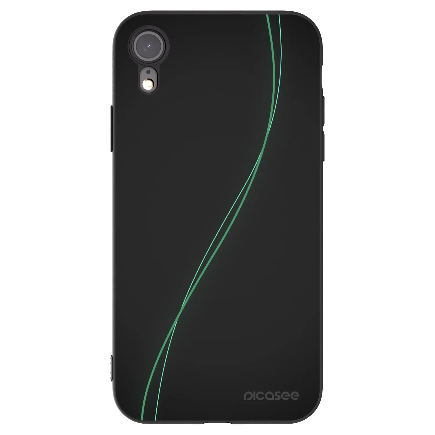 Picasee husă neagră din silicon pentru Apple iPhone XR - Be Different