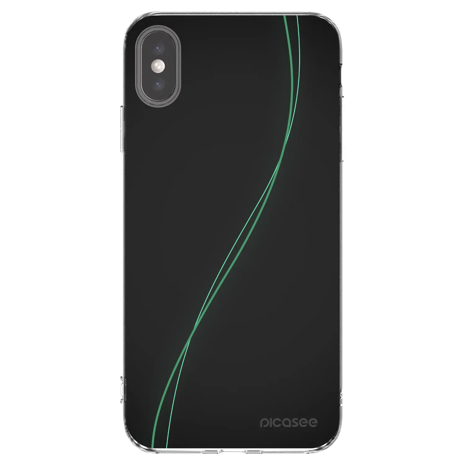 Picasee husă transparentă din silicon pentru Apple iPhone XS Max - Be Different