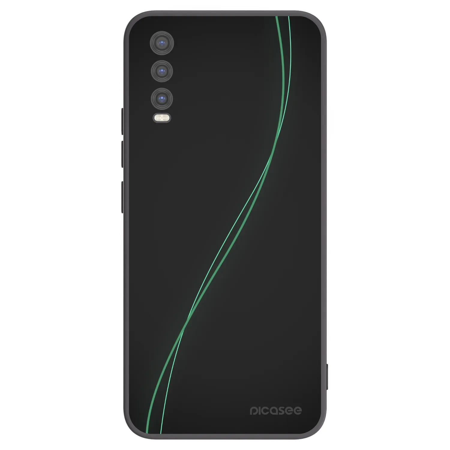 Picasee husă neagră din silicon pentru Vivo Y20s - Be Different