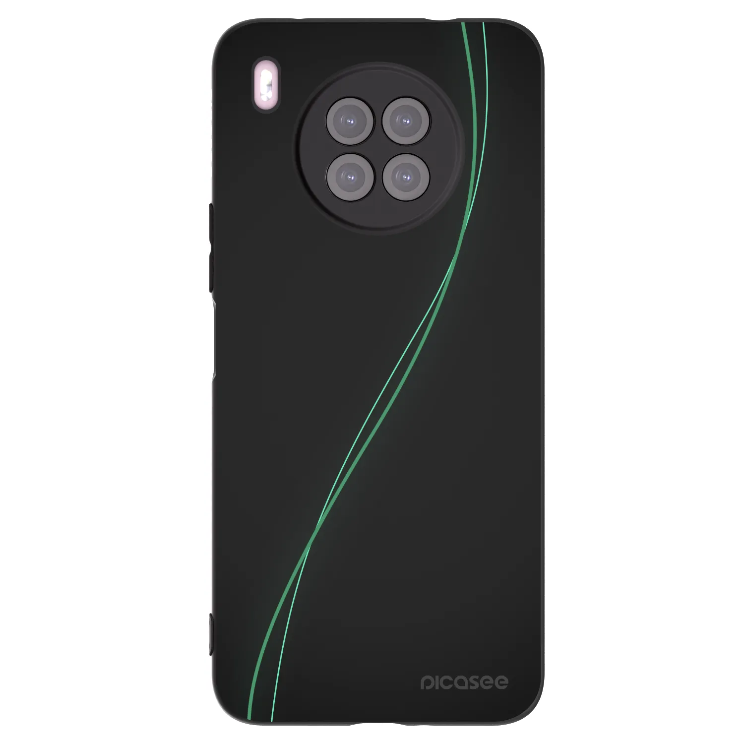 Picasee husă neagră din silicon pentru Huawei Nova 8i - Be Different