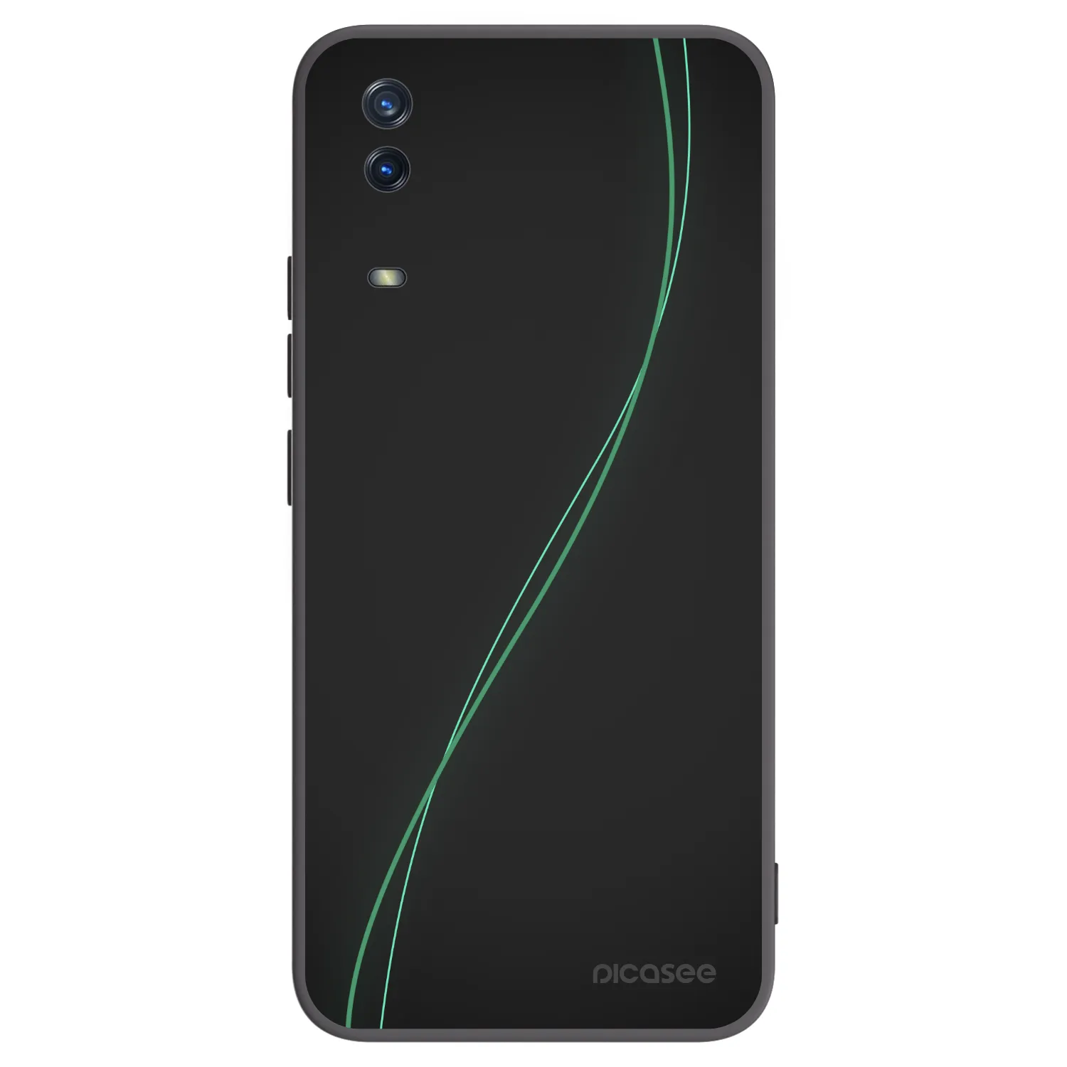 Picasee husă neagră din silicon pentru Vivo Y11s - Be Different