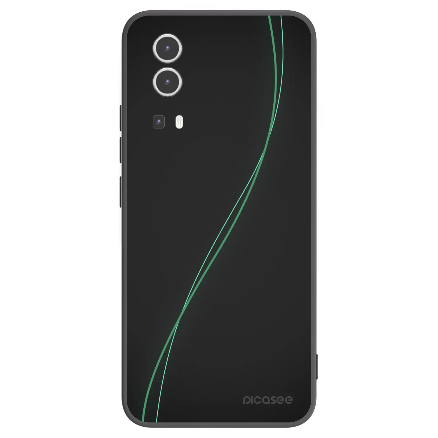 Picasee husă neagră din silicon pentru Vivo Y72 5G - Be Different