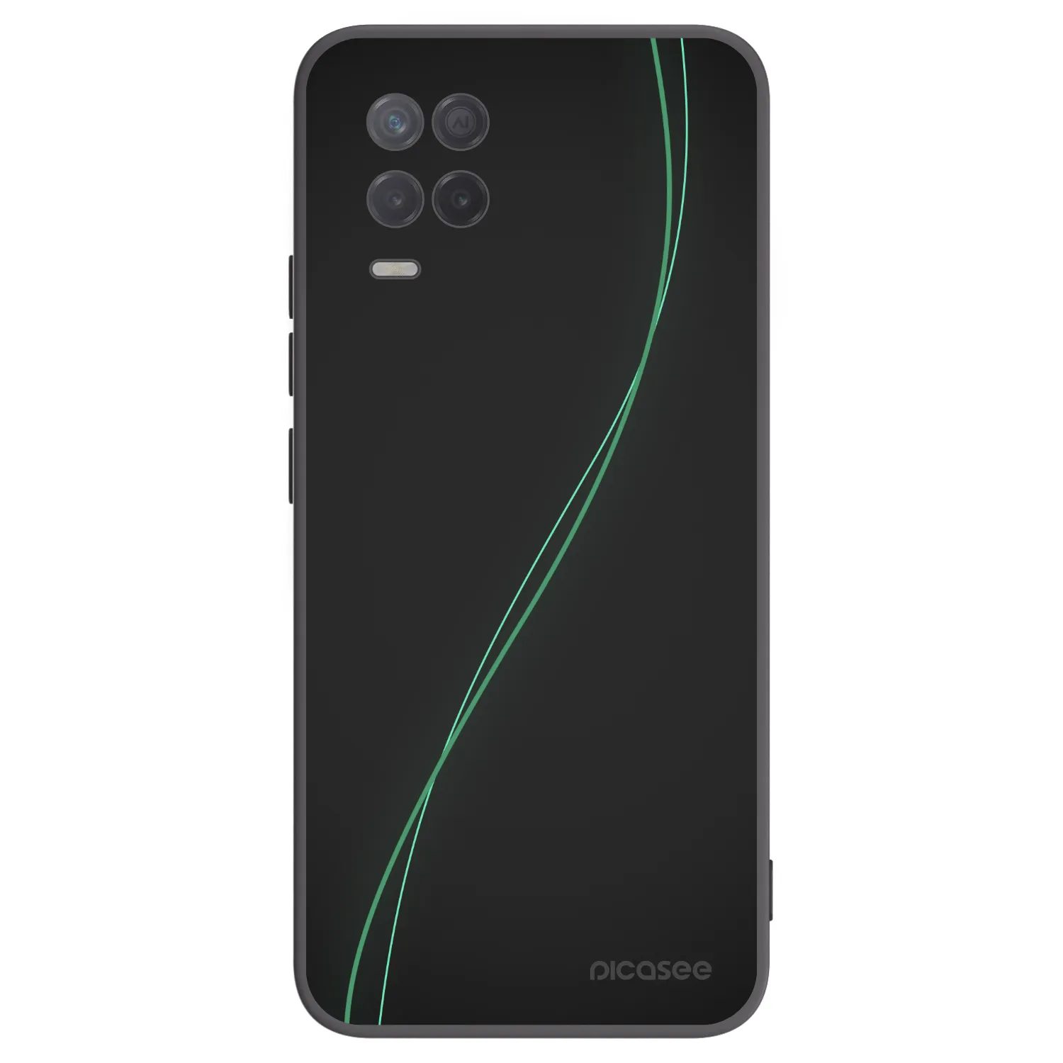 Picasee husă neagră din silicon pentru Realme 8 5G - Be Different