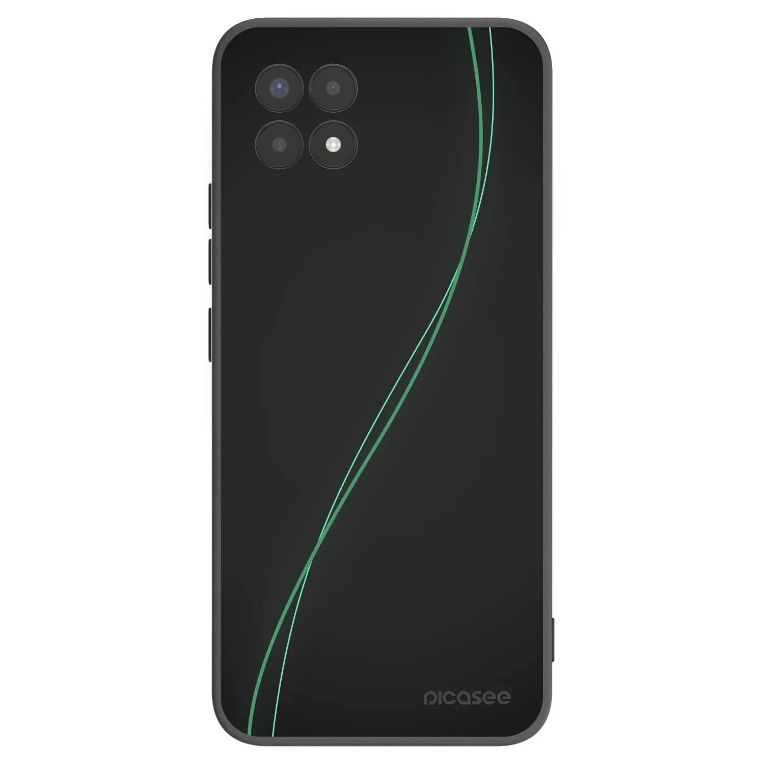 Picasee husă neagră din silicon pentru Realme 8i - Be Different