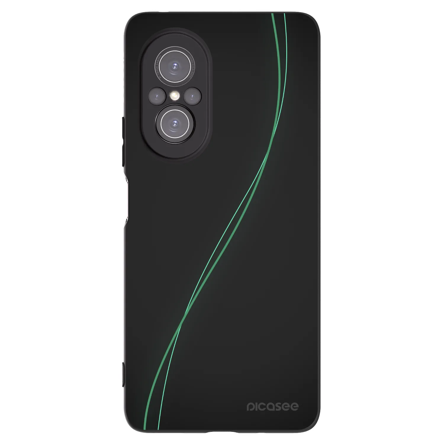 Picasee husă neagră din silicon pentru Huawei Nova 9 SE - Be Different