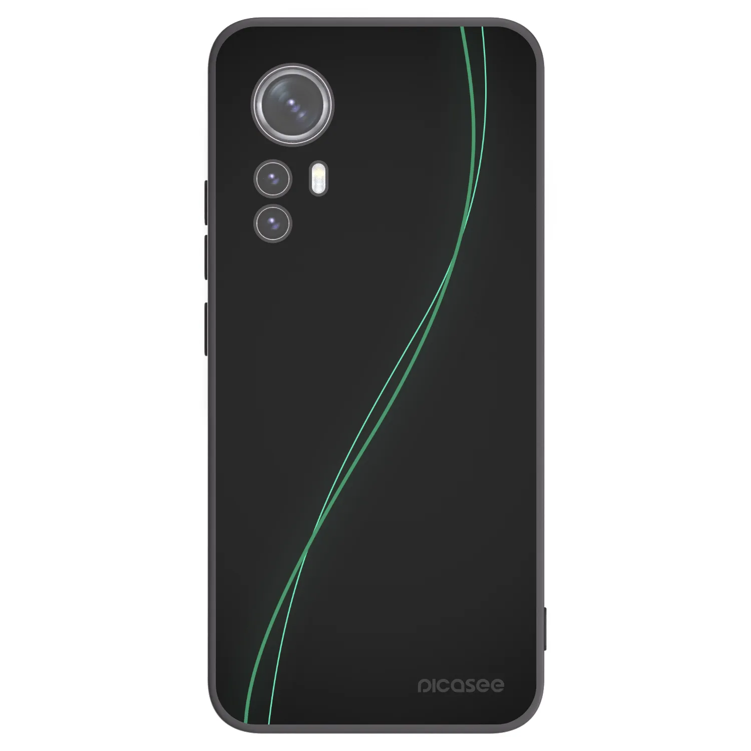 Picasee husă neagră din silicon pentru Xiaomi 12 - Be Different