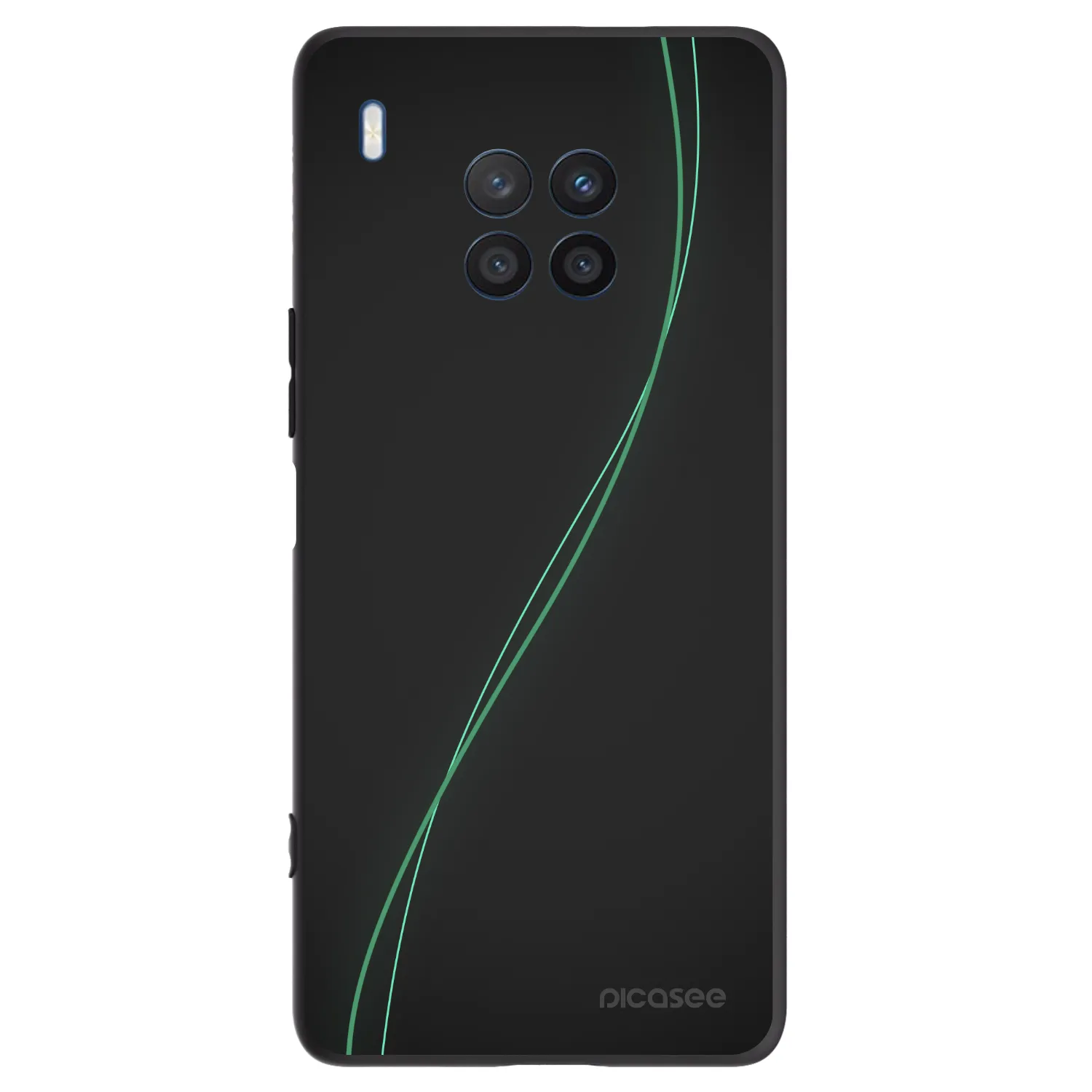 Picasee husă neagră din silicon pentru Honor 50 Lite - Be Different