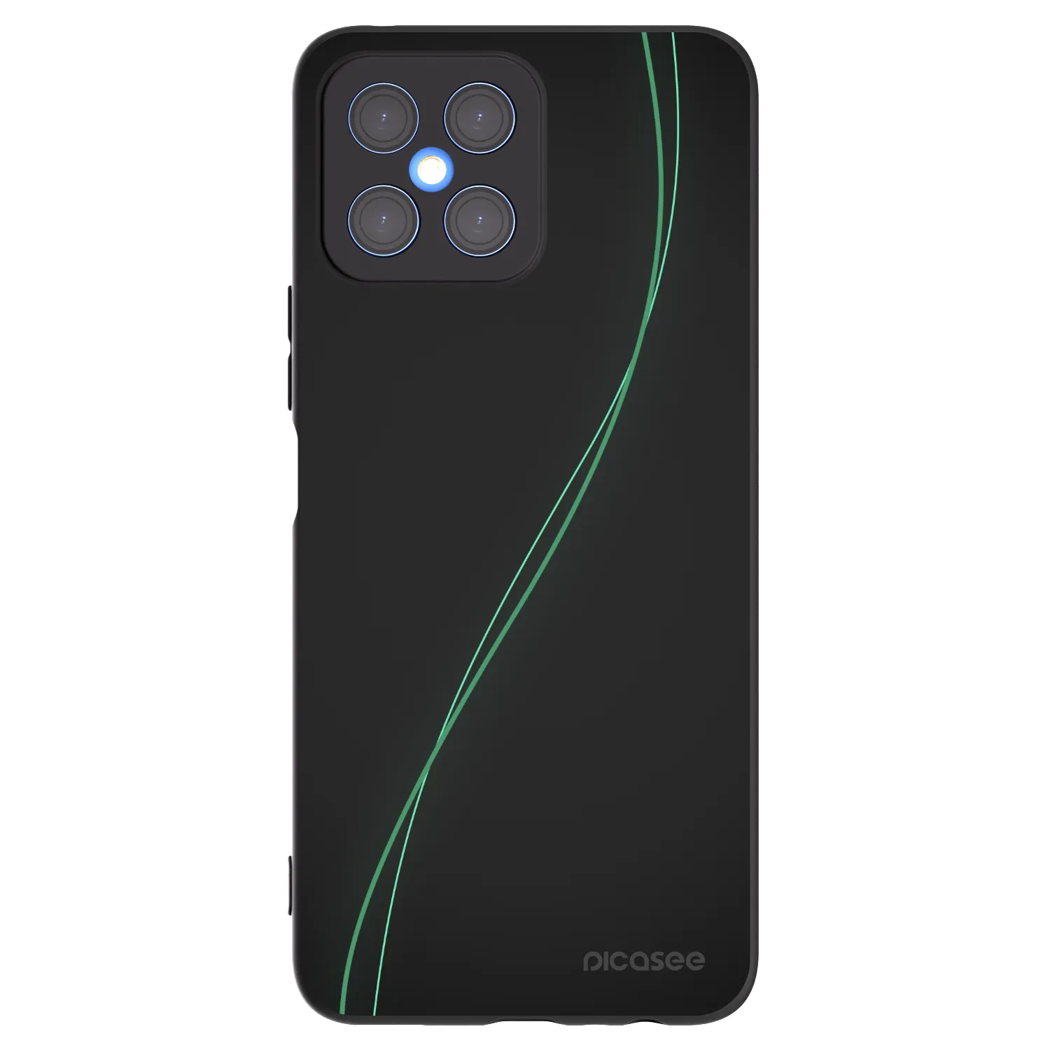 Picasee husă neagră din silicon pentru Honor X8 4G - Be Different