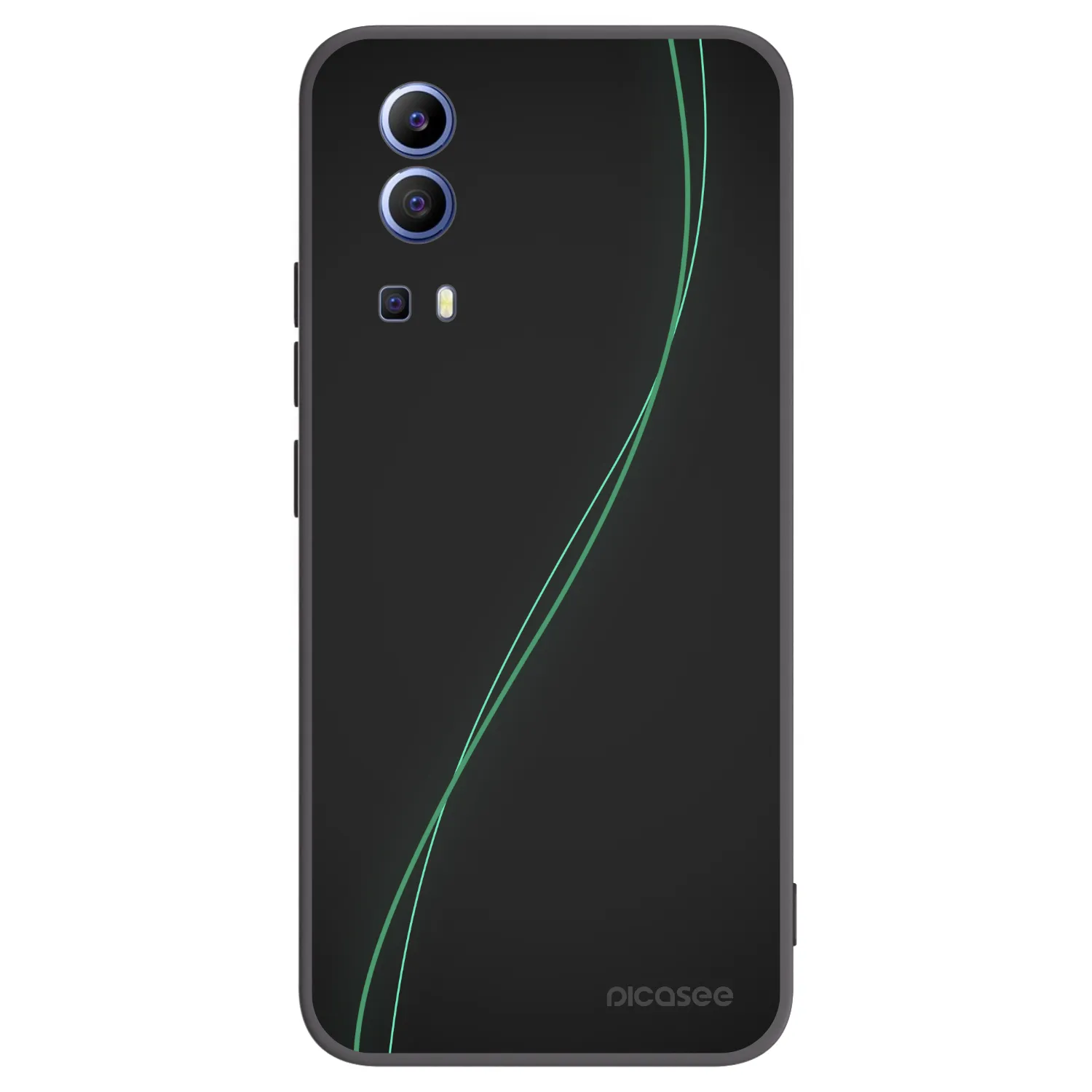 Picasee husă neagră din silicon pentru Vivo Y52 5G - Be Different