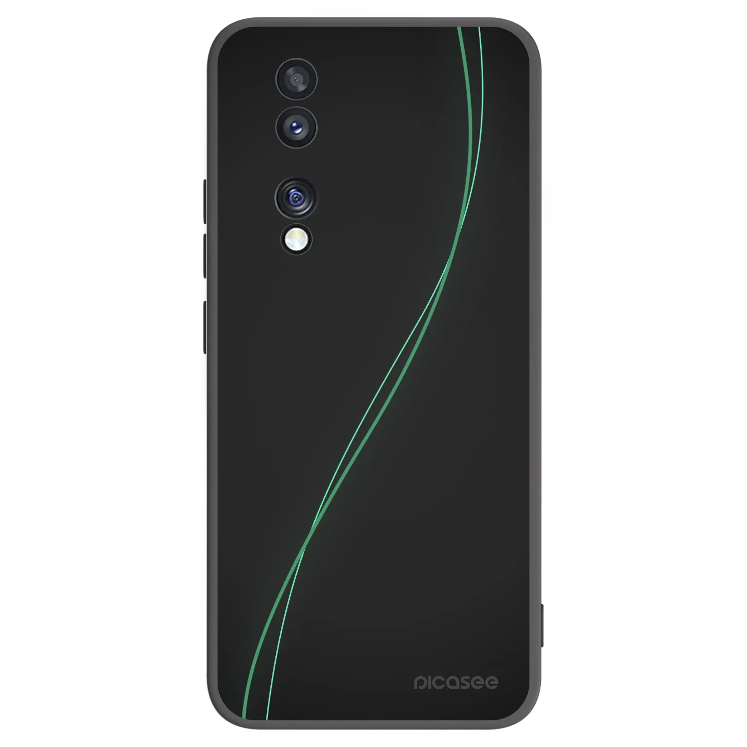 Picasee husă neagră din silicon pentru Honor 70 - Be Different