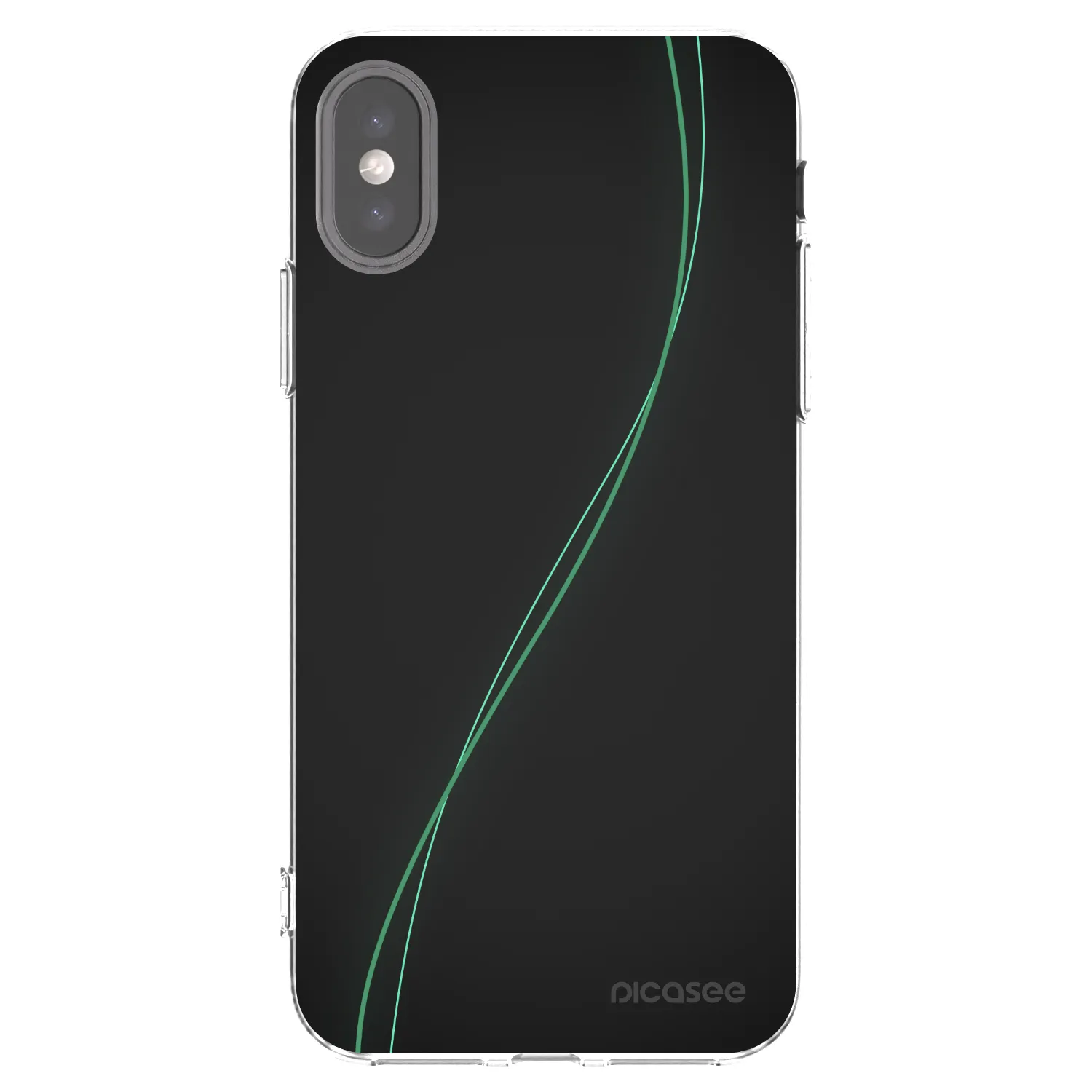 Picasee husă transparentă din silicon pentru Apple iPhone X/XS - Be Different