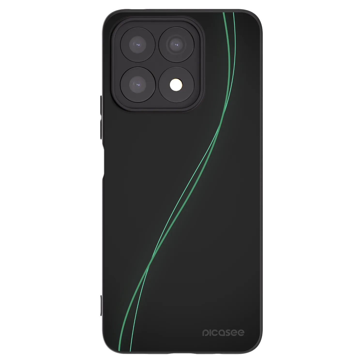 Picasee husă neagră din silicon pentru Honor X8a - Be Different