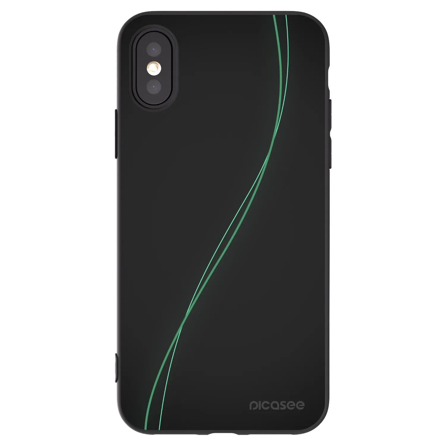 Picasee husă neagră din silicon pentru Apple iPhone X/XS - Be Different
