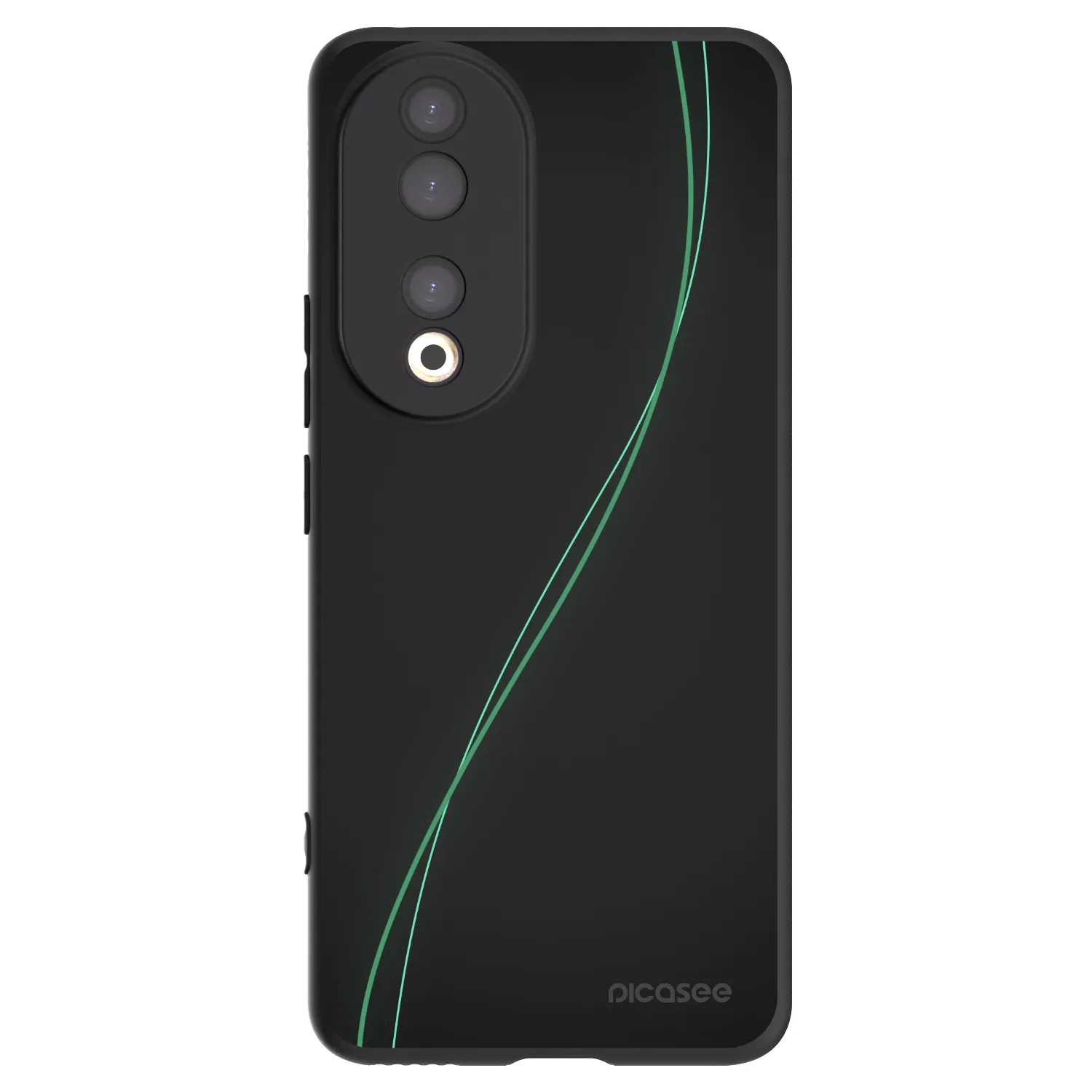 Picasee husă neagră din silicon pentru Honor 90 5G - Be Different