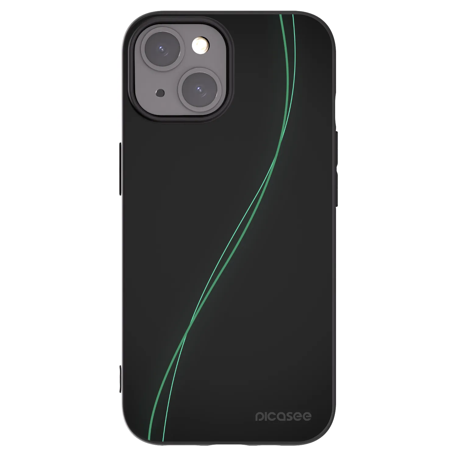 Picasee husă neagră din silicon pentru Apple iPhone 15 - Be Different