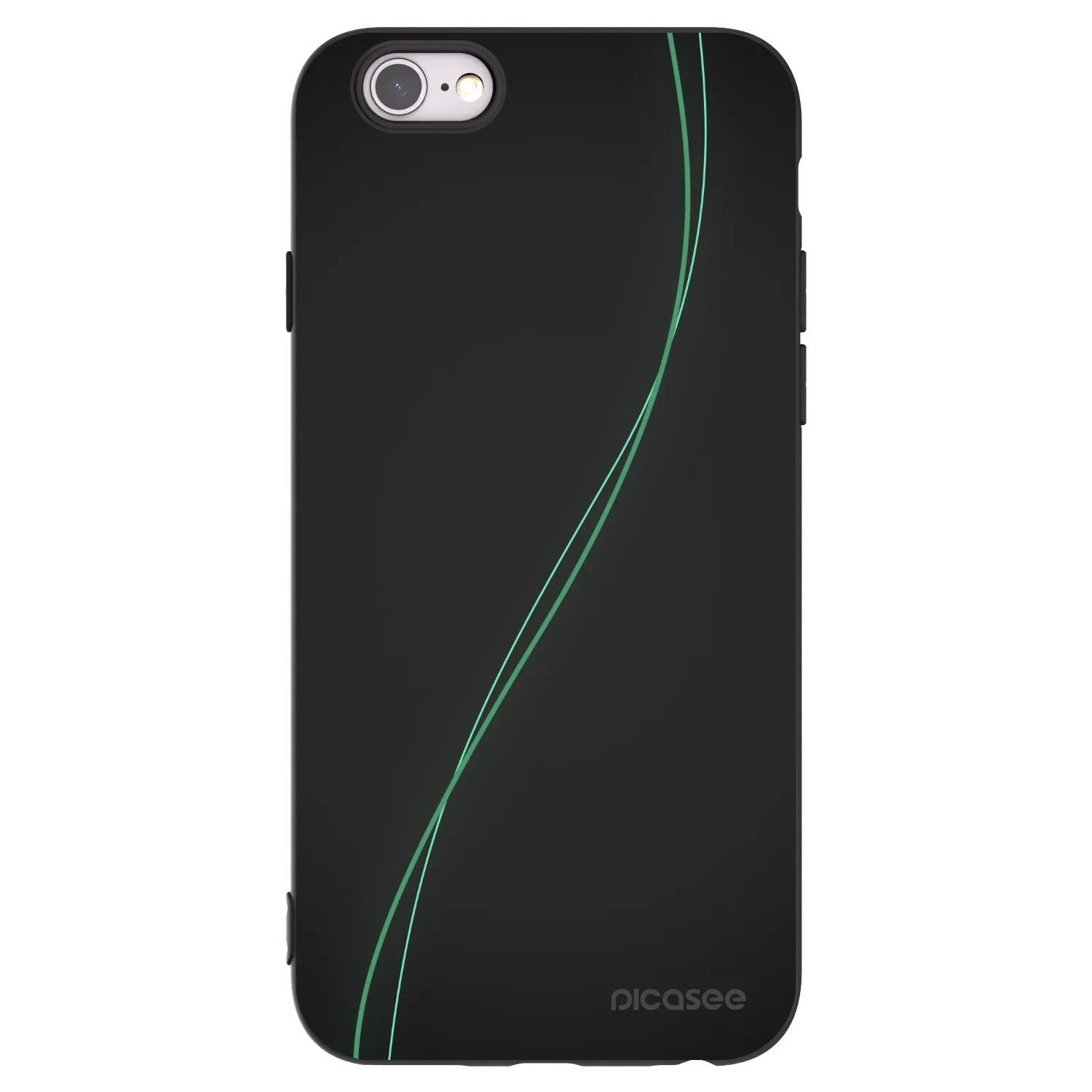 Picasee husă neagră din silicon pentru Apple iPhone 6/6S - Be Different