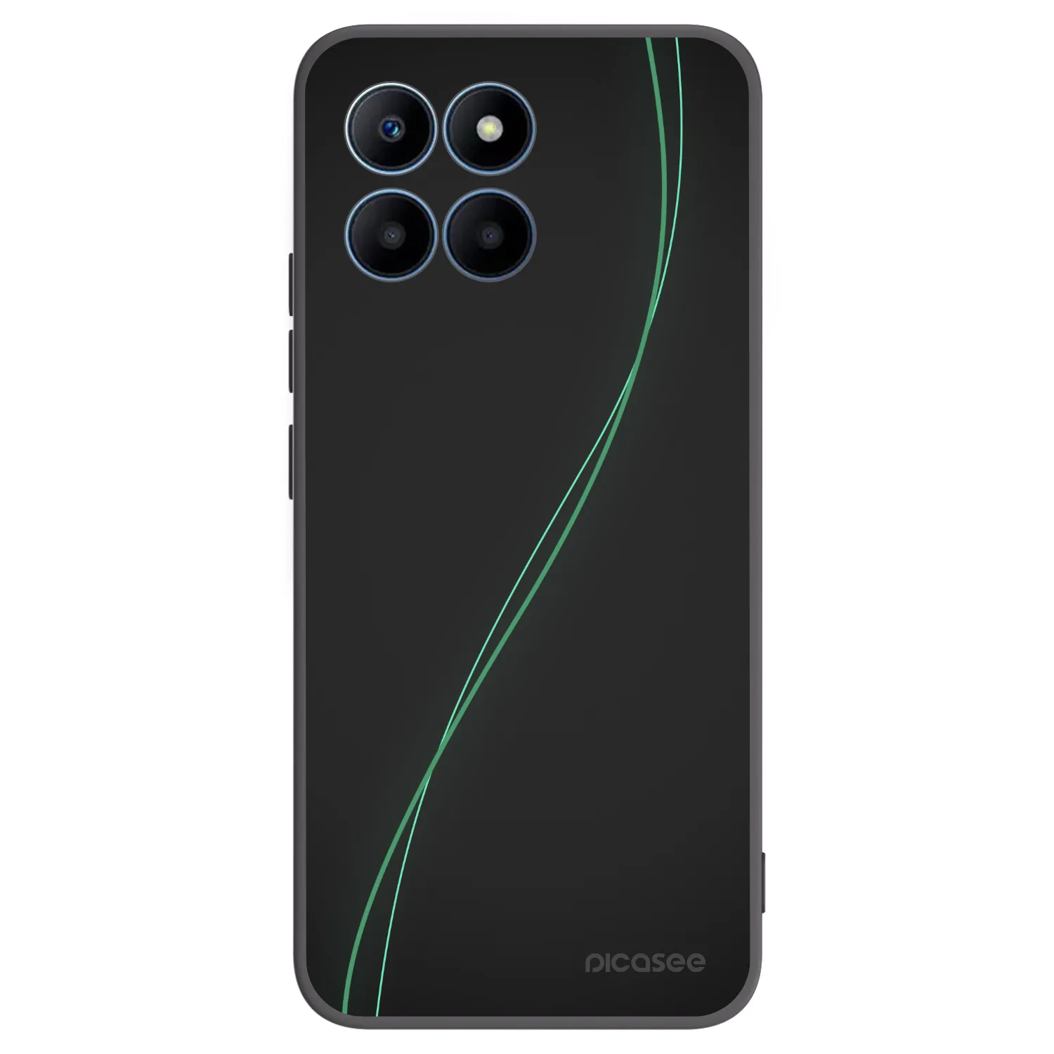 Picasee husă neagră din silicon pentru Honor 70 Lite - Be Different