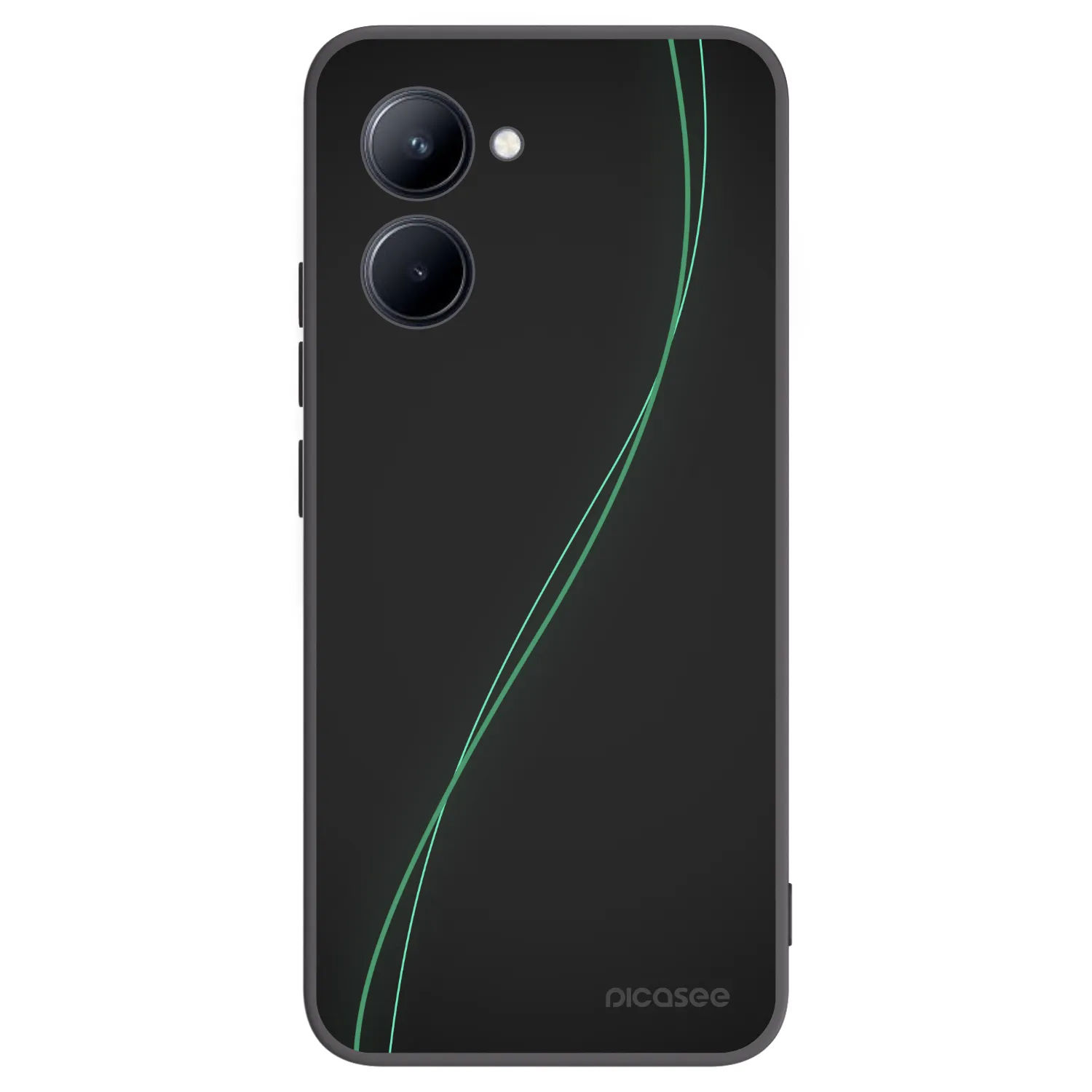 Picasee husă neagră din silicon pentru Realme C33 (2023) - Be Different