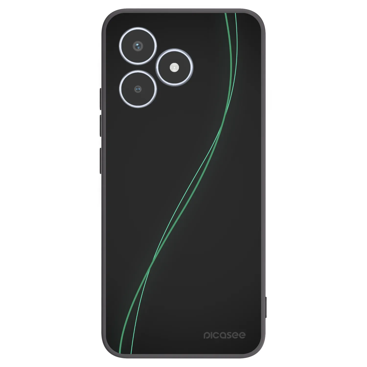 Picasee husă neagră din silicon pentru Realme C53 - Be Different