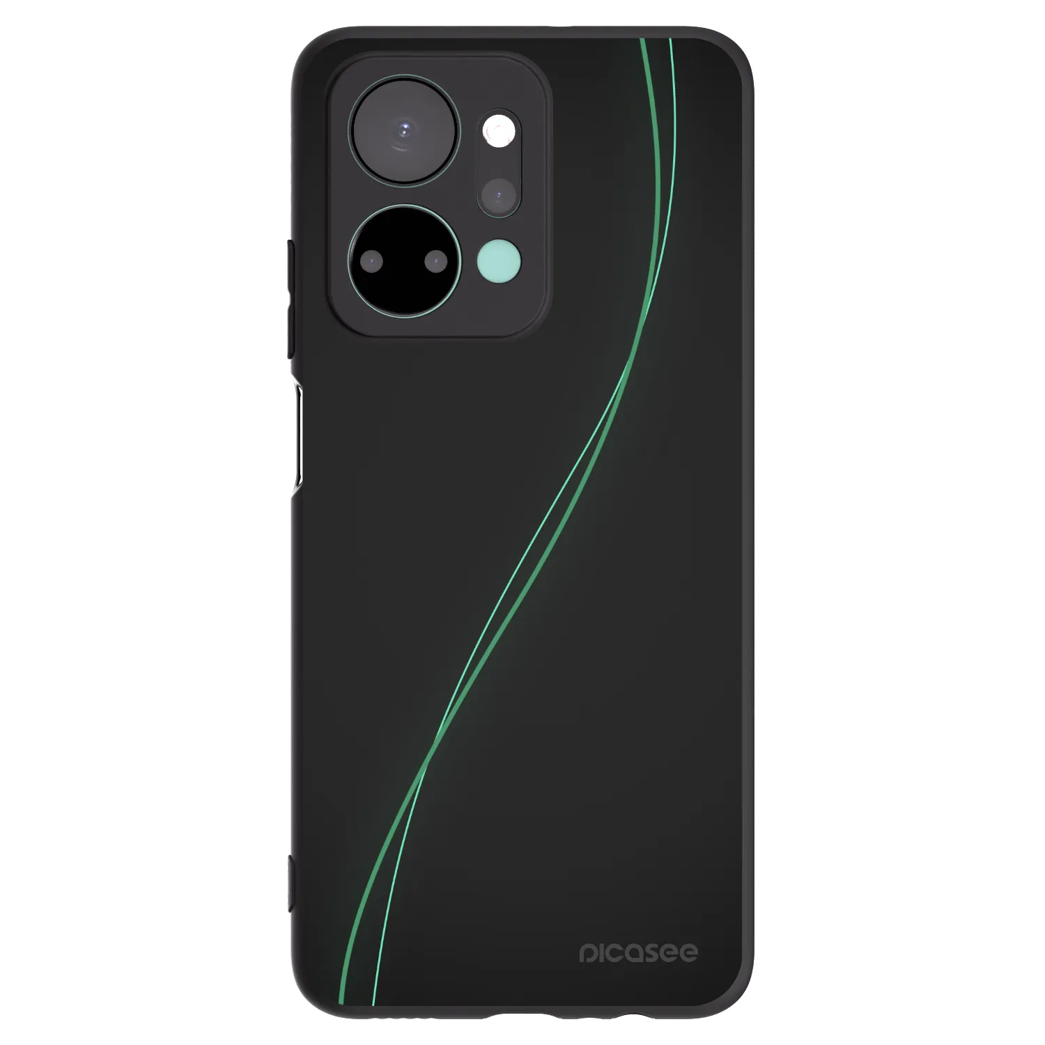Picasee husă neagră din silicon pentru Honor X7a - Be Different