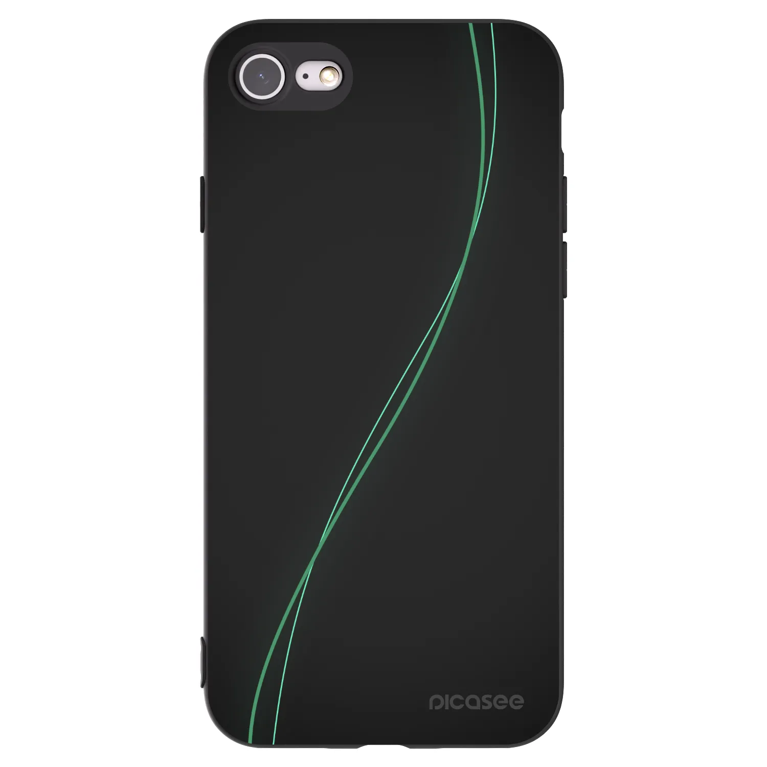Picasee husă neagră din silicon pentru Apple iPhone 8 - Be Different
