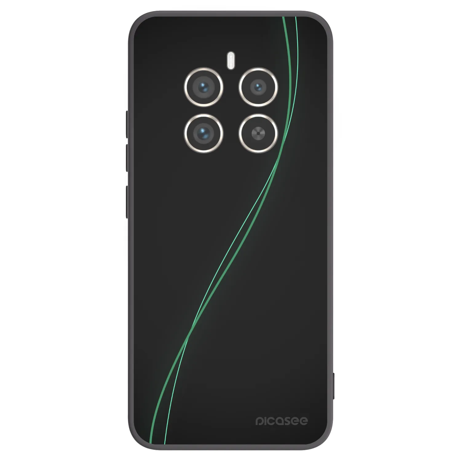 Picasee husă neagră din silicon pentru Realme 12 Pro 5G - Be Different